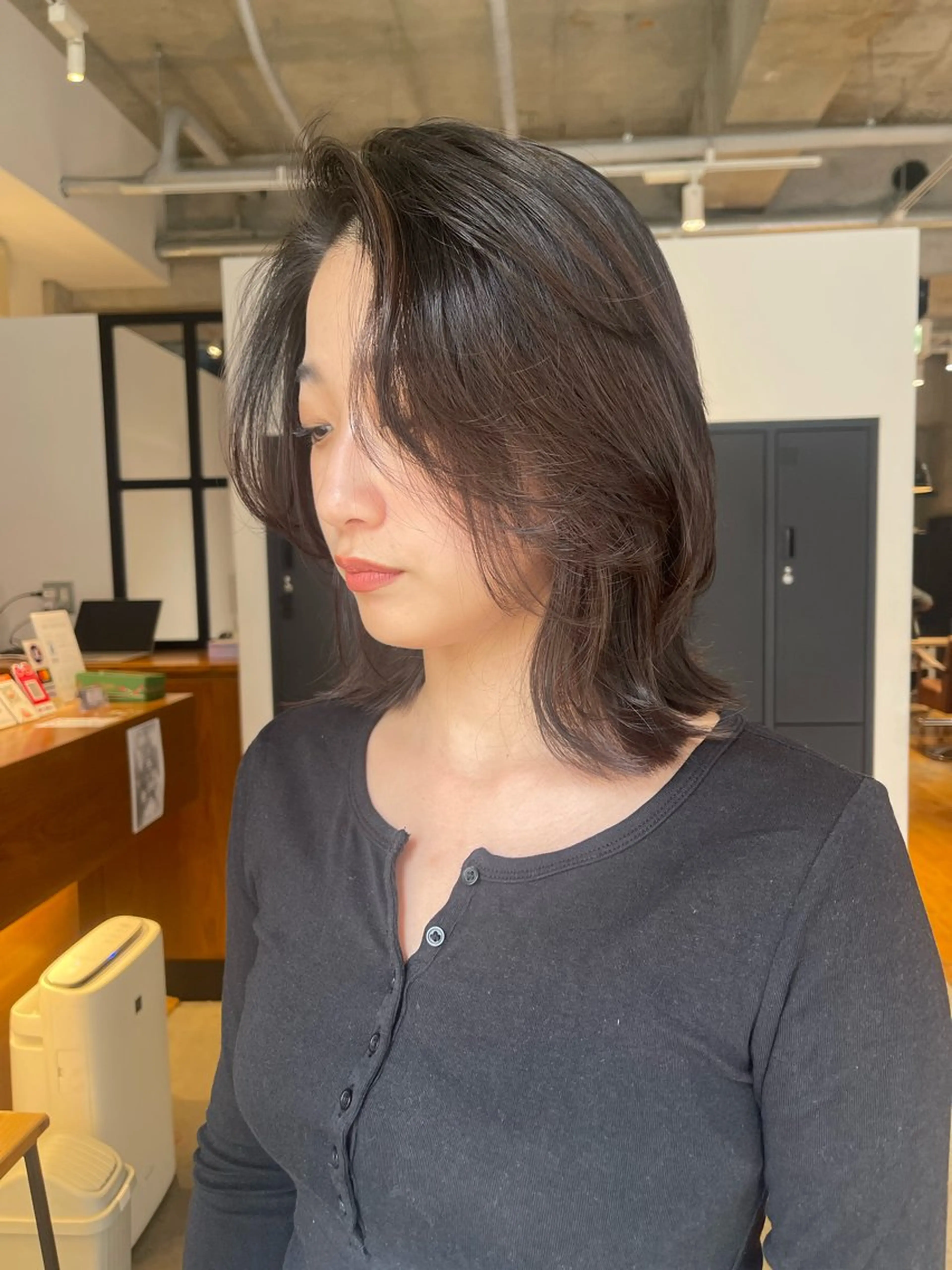 ショート カット トリートメント 🫧うる艶レイヤー /グレージュ🪐リサのヘアスタイル