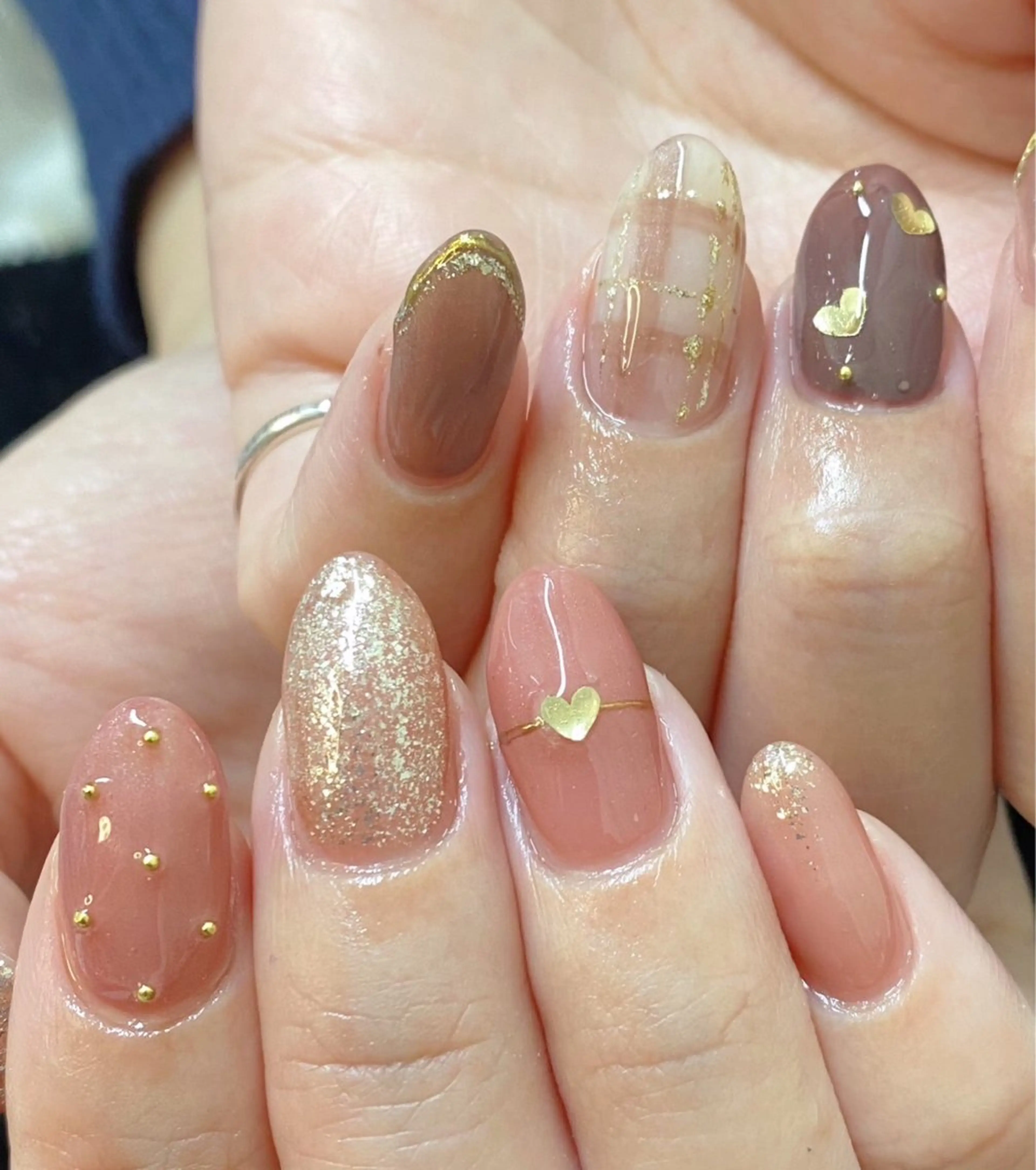 ネイル フレンチネイル ジェルネイル ガラスフレンチ グラデーション 韓国ネイル 大門浜松町 ネイルのネイルデザイン