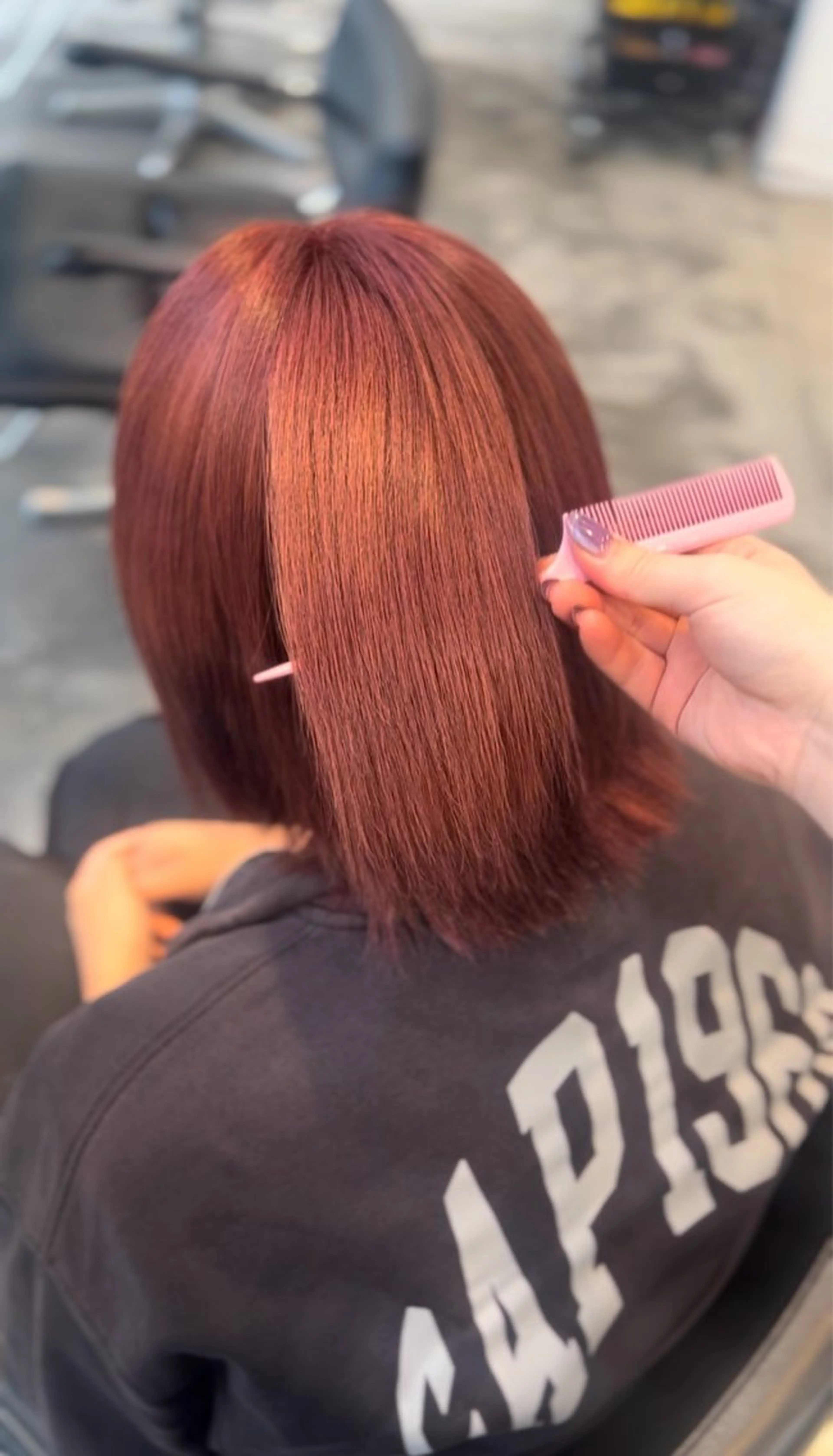 ミディアム カラー ヘアアレンジ ブリーチ 🎀 エクステ ♡さや♡のヘアスタイル