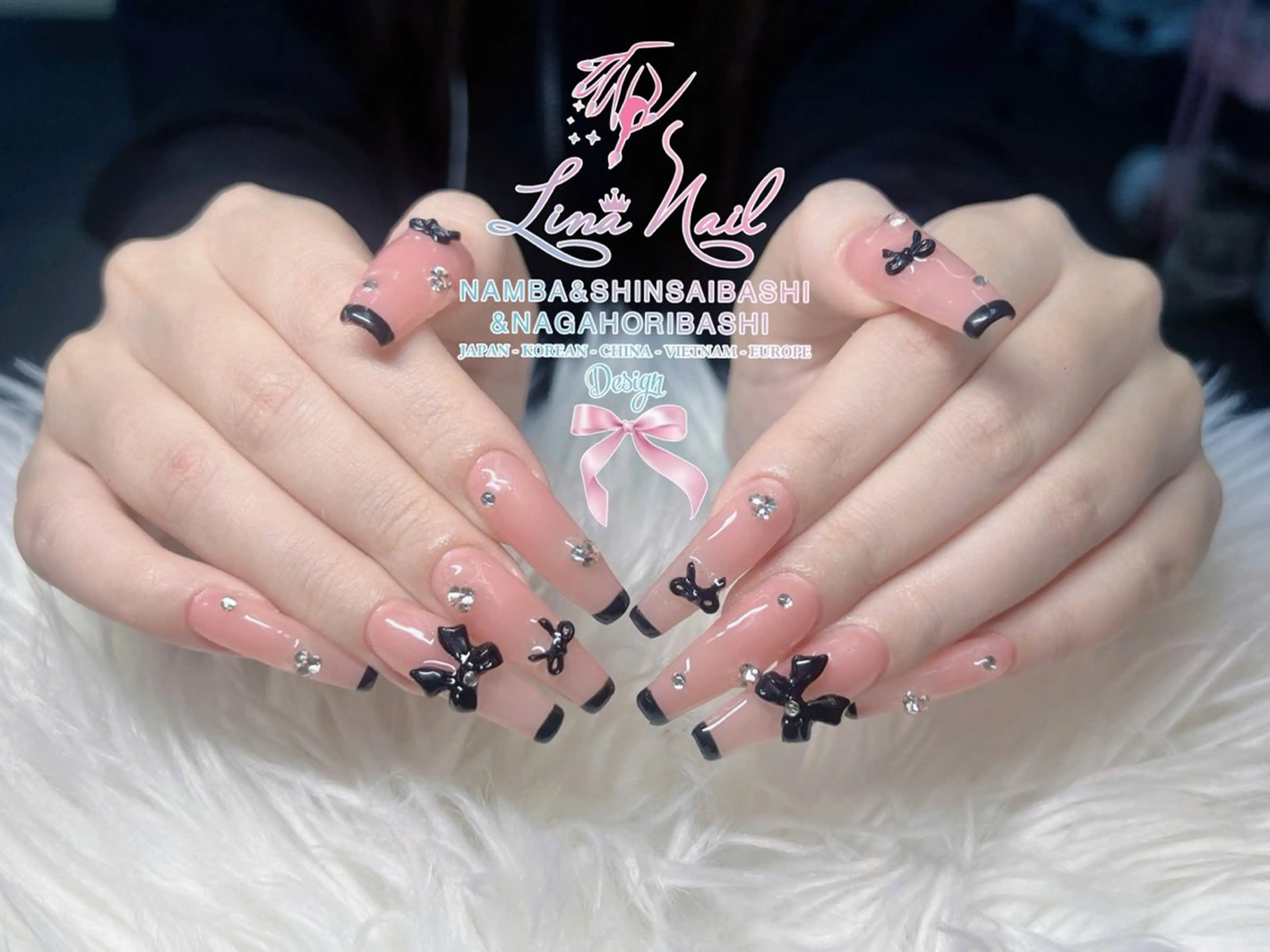 ネイル チークネイル 桜ネイル フラッシュネイル フットネイル ジェルネイル ハンドネイル リナネイル アメ村心斎橋店のネイルデザイン