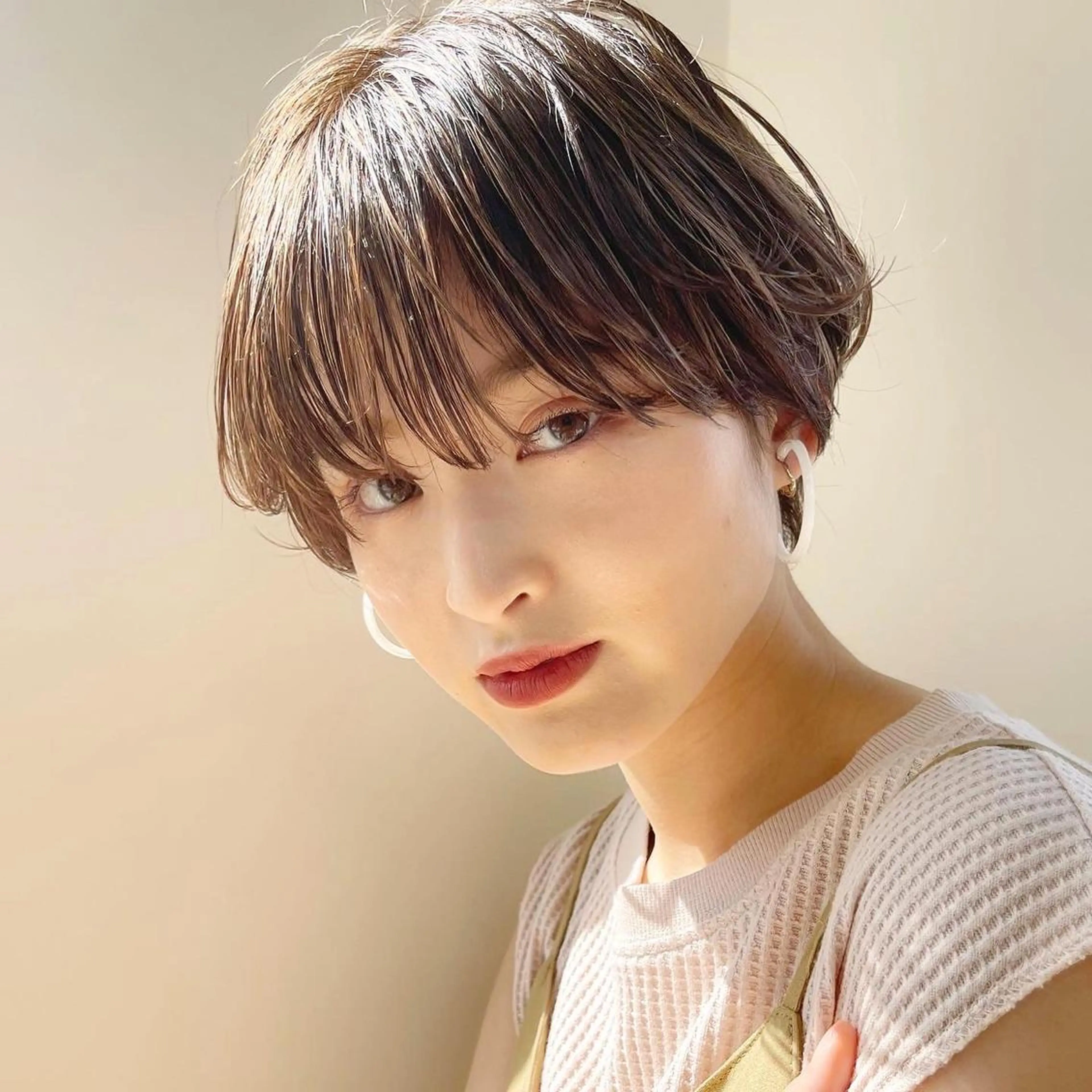 ショート カット ヘアカラー トリートメント イメチェンカット✂️ 錦糸町佐藤店長のヘアスタイル