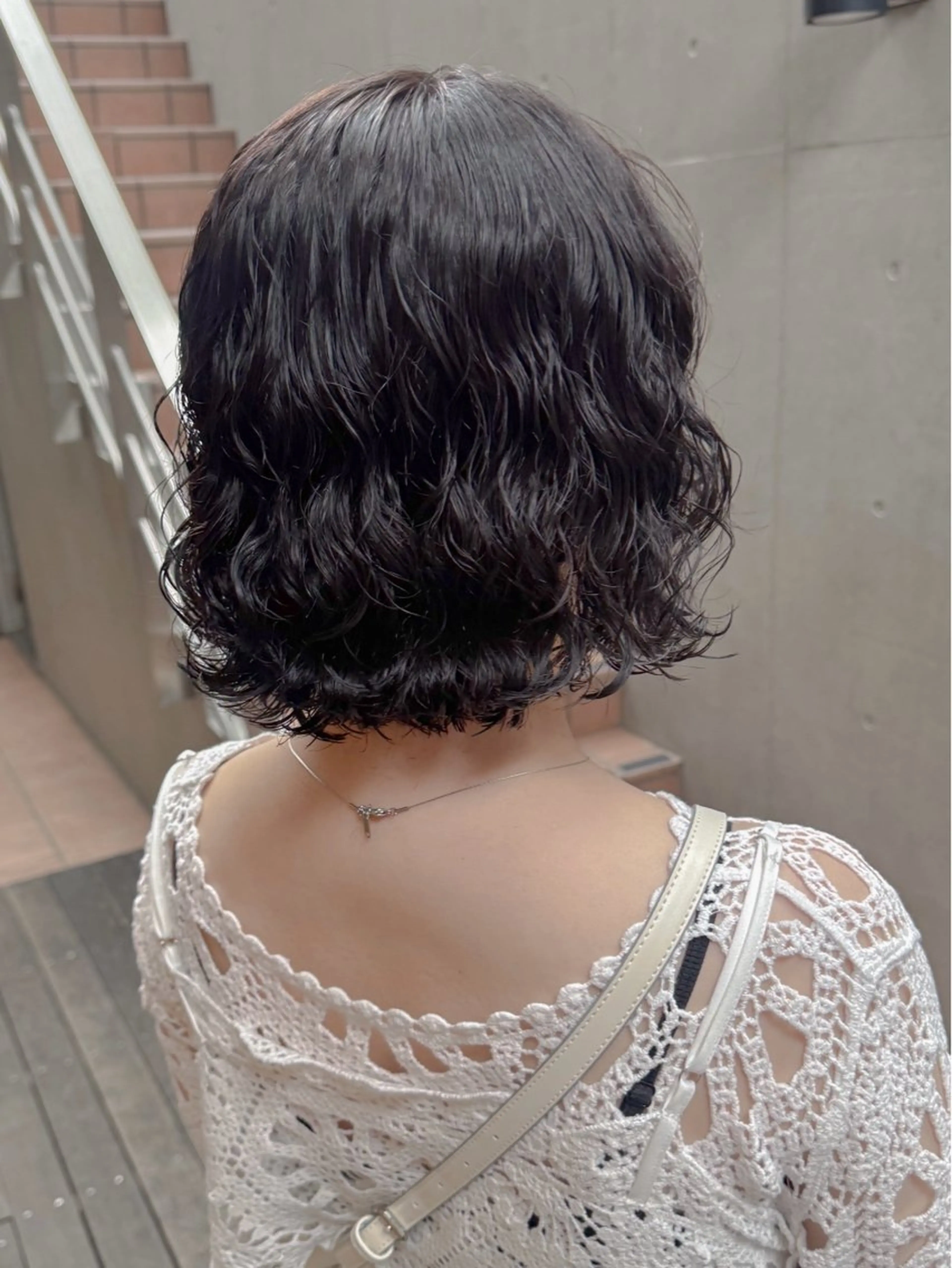 ショート カラー パーマ カット ヘアカラー パーマ 大橋 芽衣のヘアスタイル