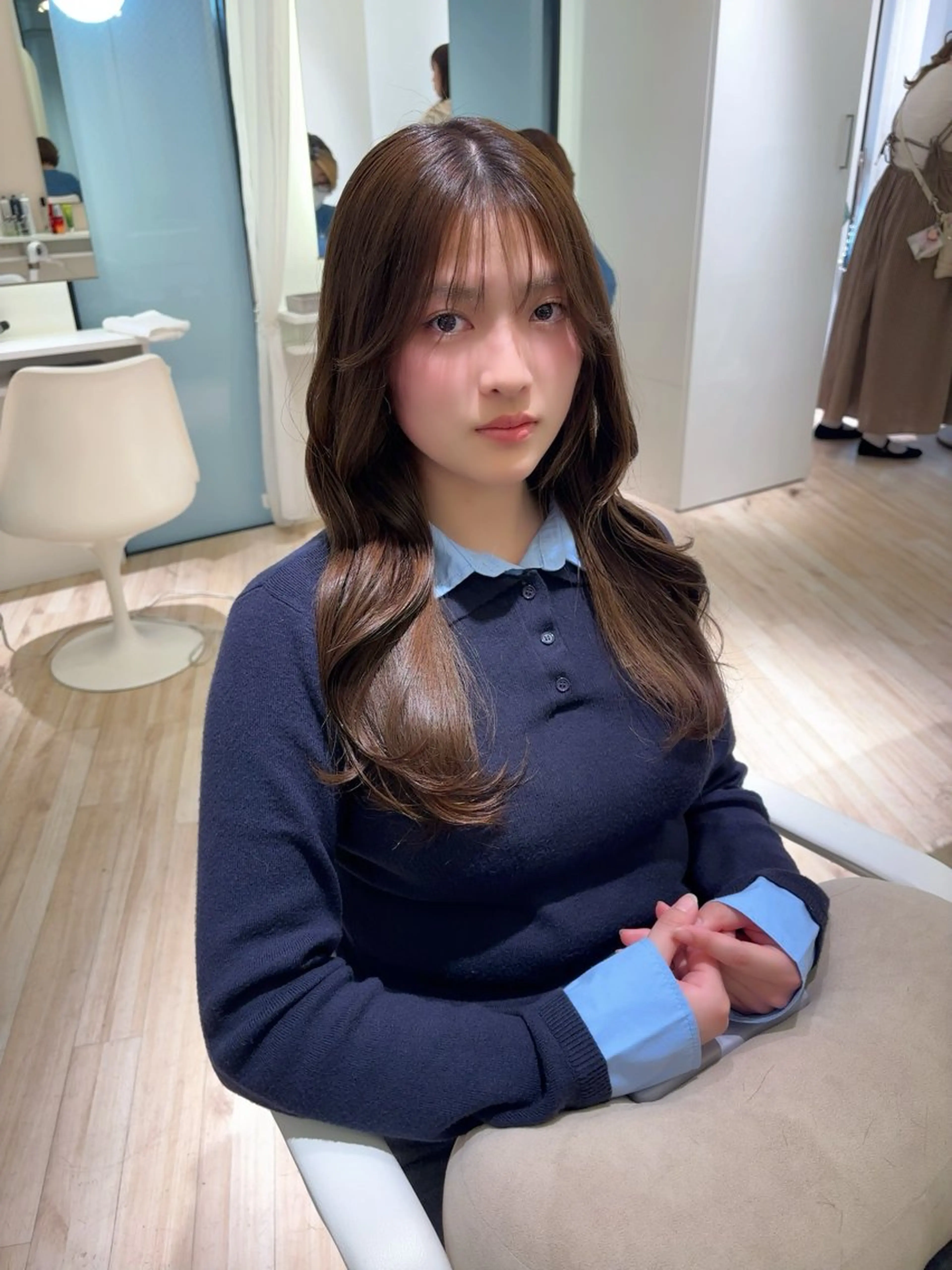 ロング カラー ParveMix 岡本えりかのヘアスタイル