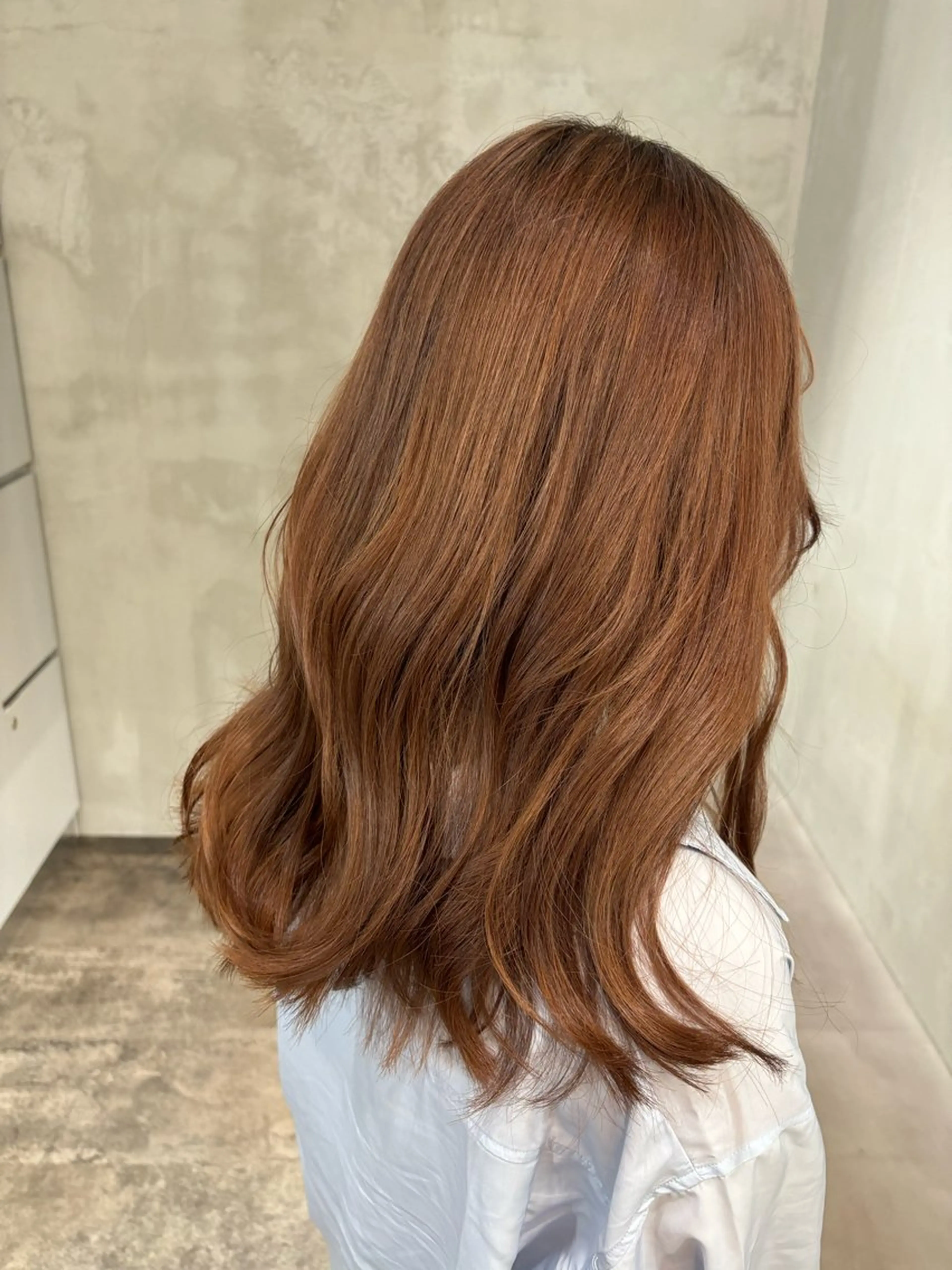 ロング カラー ベージュカラー ヘーゼル 植田 能生のヘアスタイル