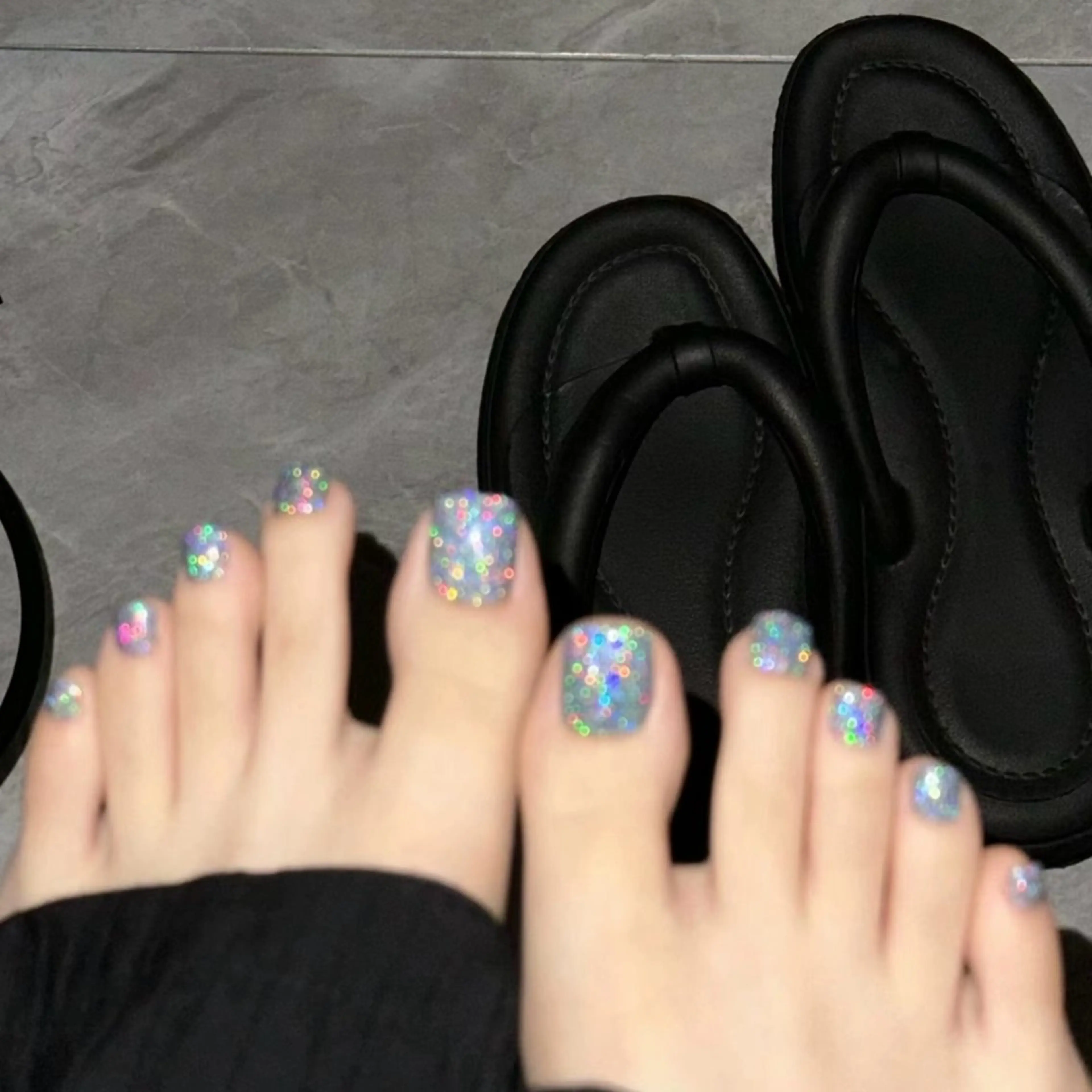 🌻Footワンカラーorフラッシュ/ 2色まで「ジェルオフ無料」の写真