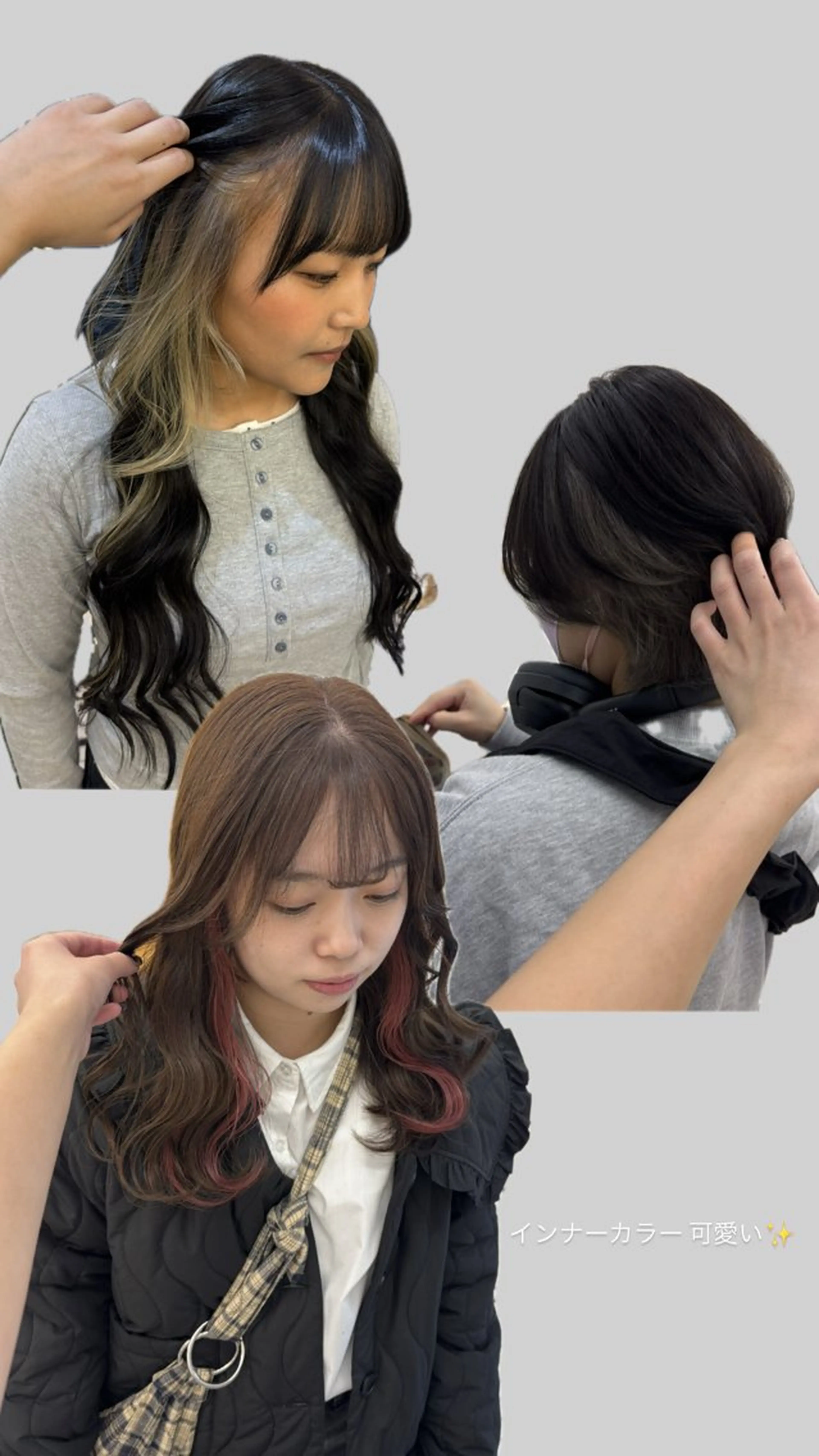 ロング ヘアカラー リン🔔ボブ cut 柔らかベージュ🤎のヘアスタイル