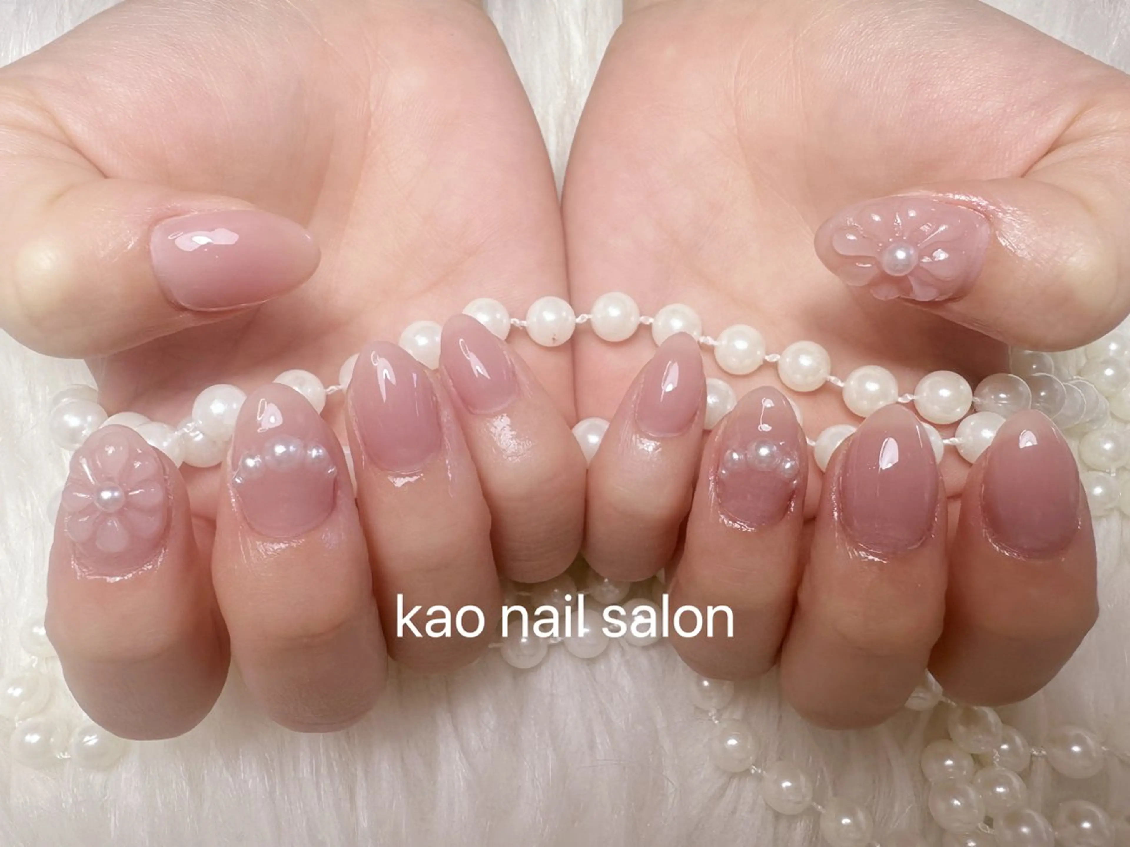 ネイル ハンドネイル kao nail マグネット/長さだしのネイルデザイン