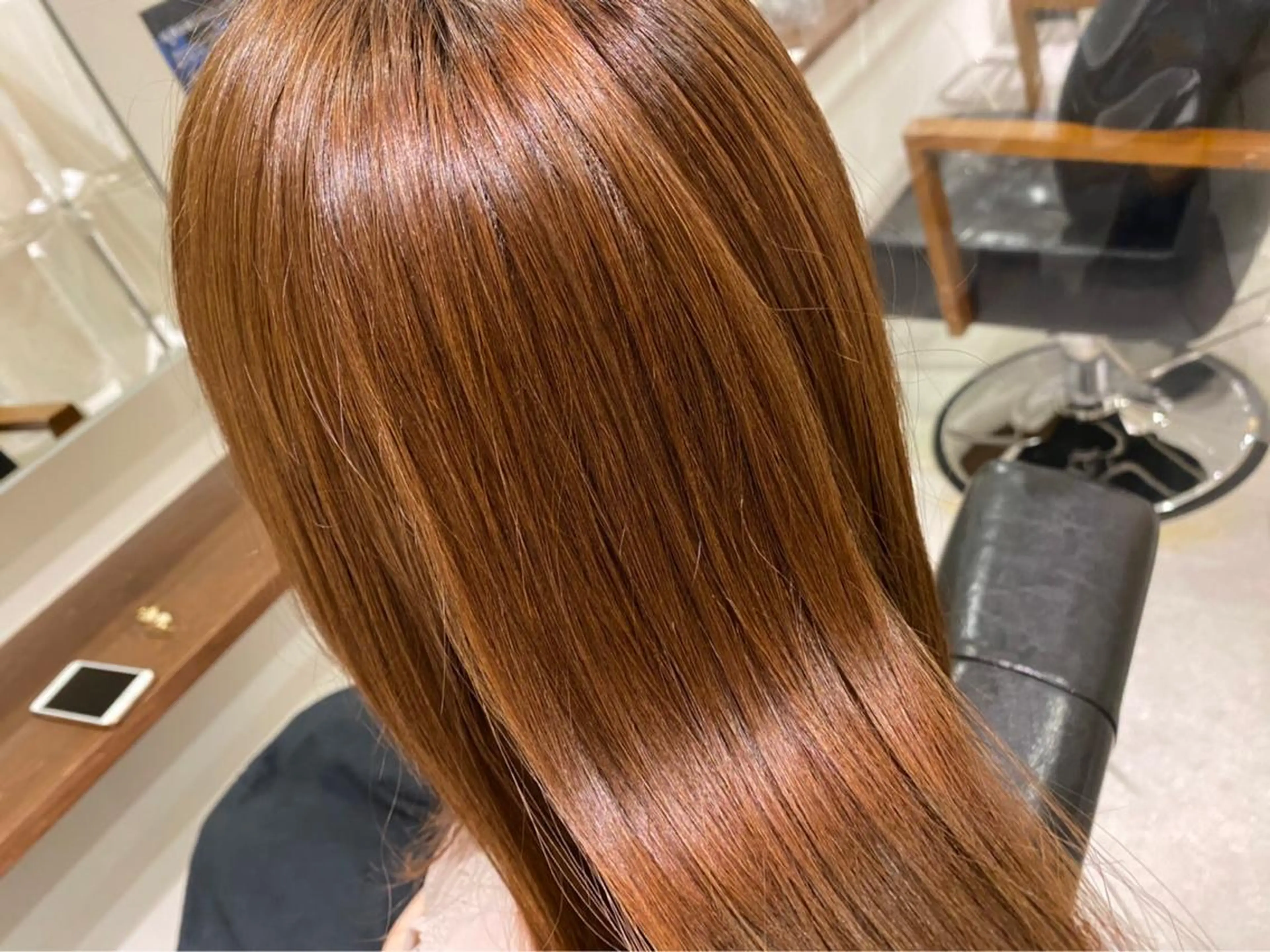 セミロング カラー 髪質改善✨️透明感カ ラー✧*。山下さいみのヘアスタイル