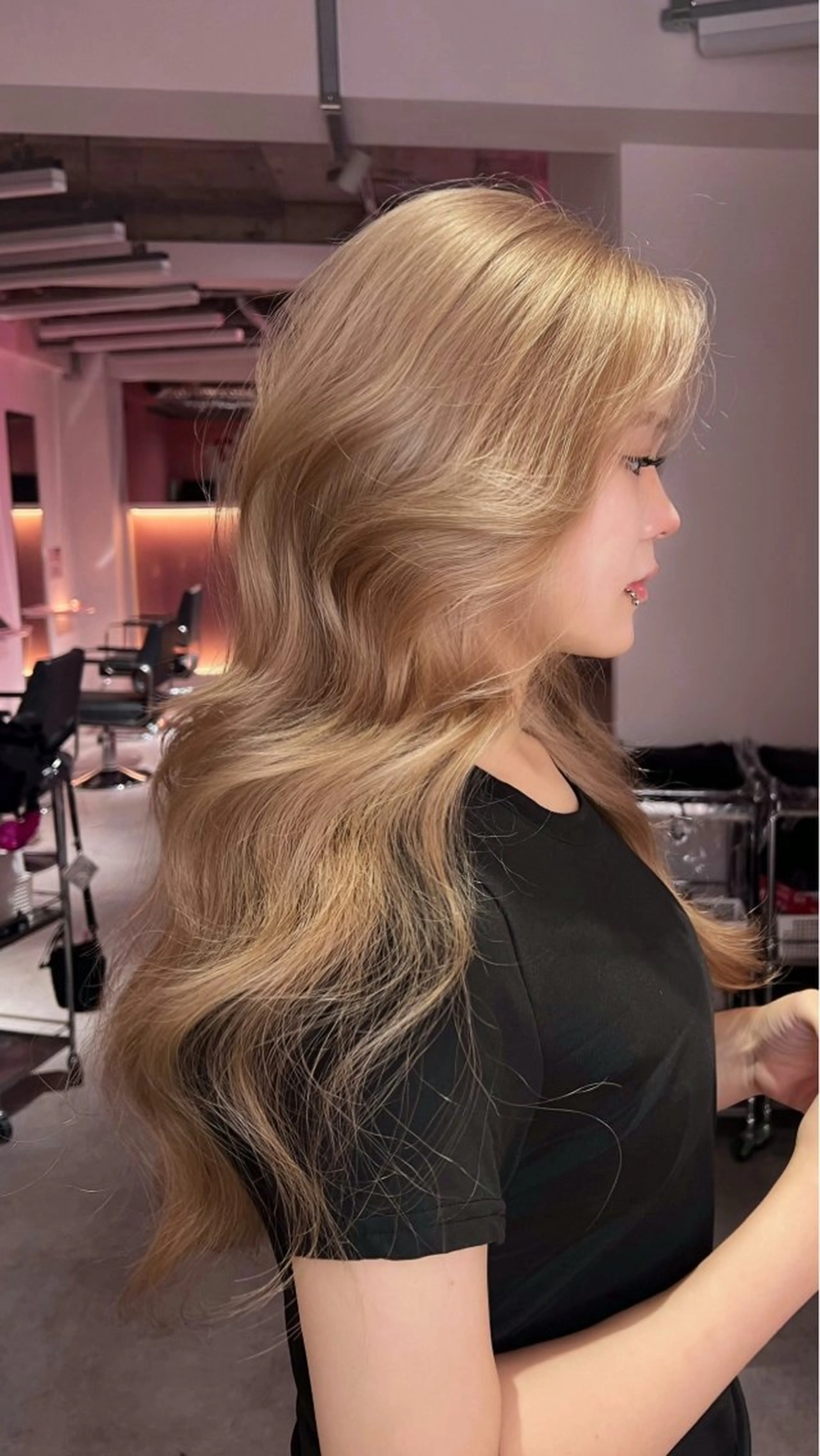 ロング ヘアカラー トリートメント sara/名古屋 /ハイトーンのヘアスタイル