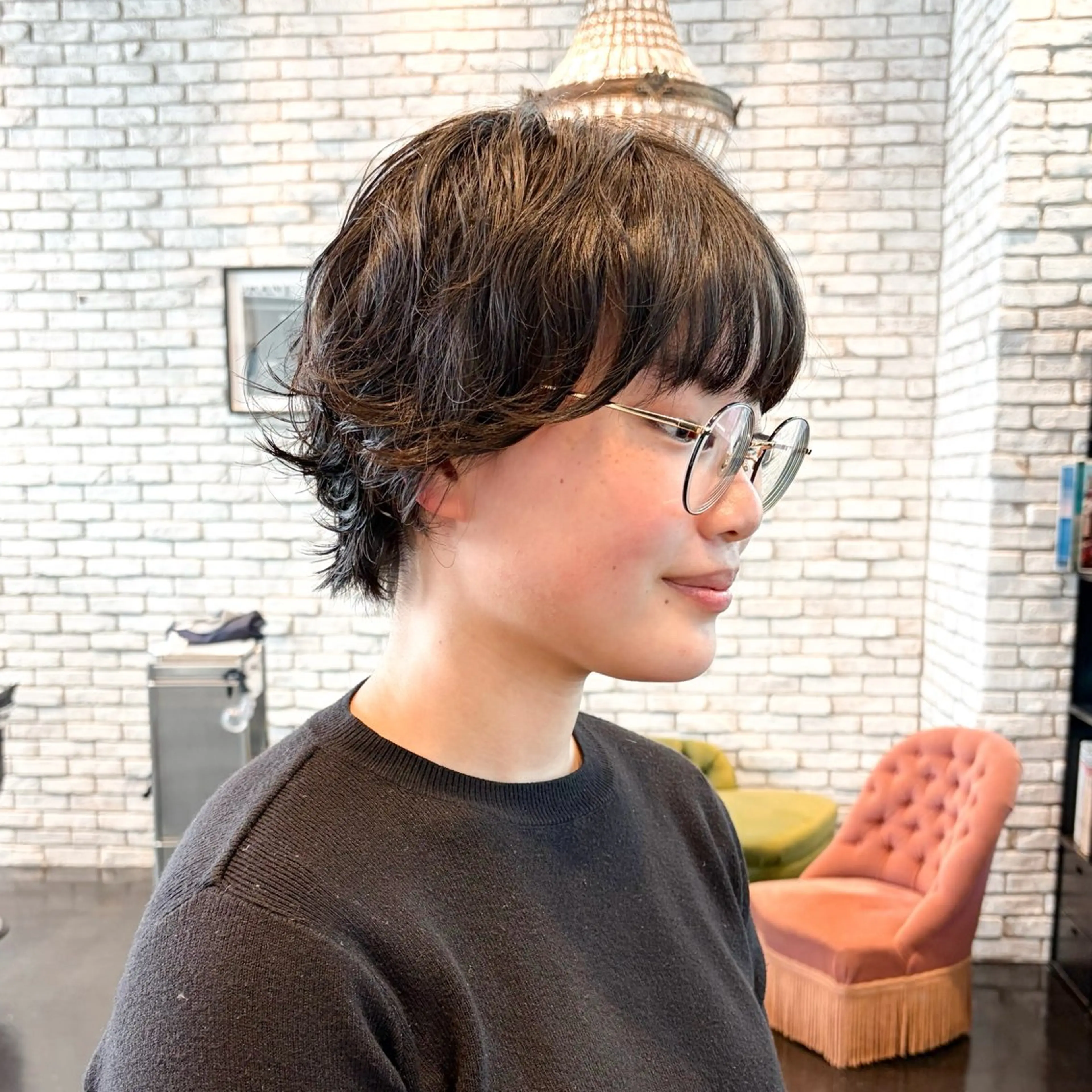 ショート カット パーマ 好光 優香のヘアスタイル