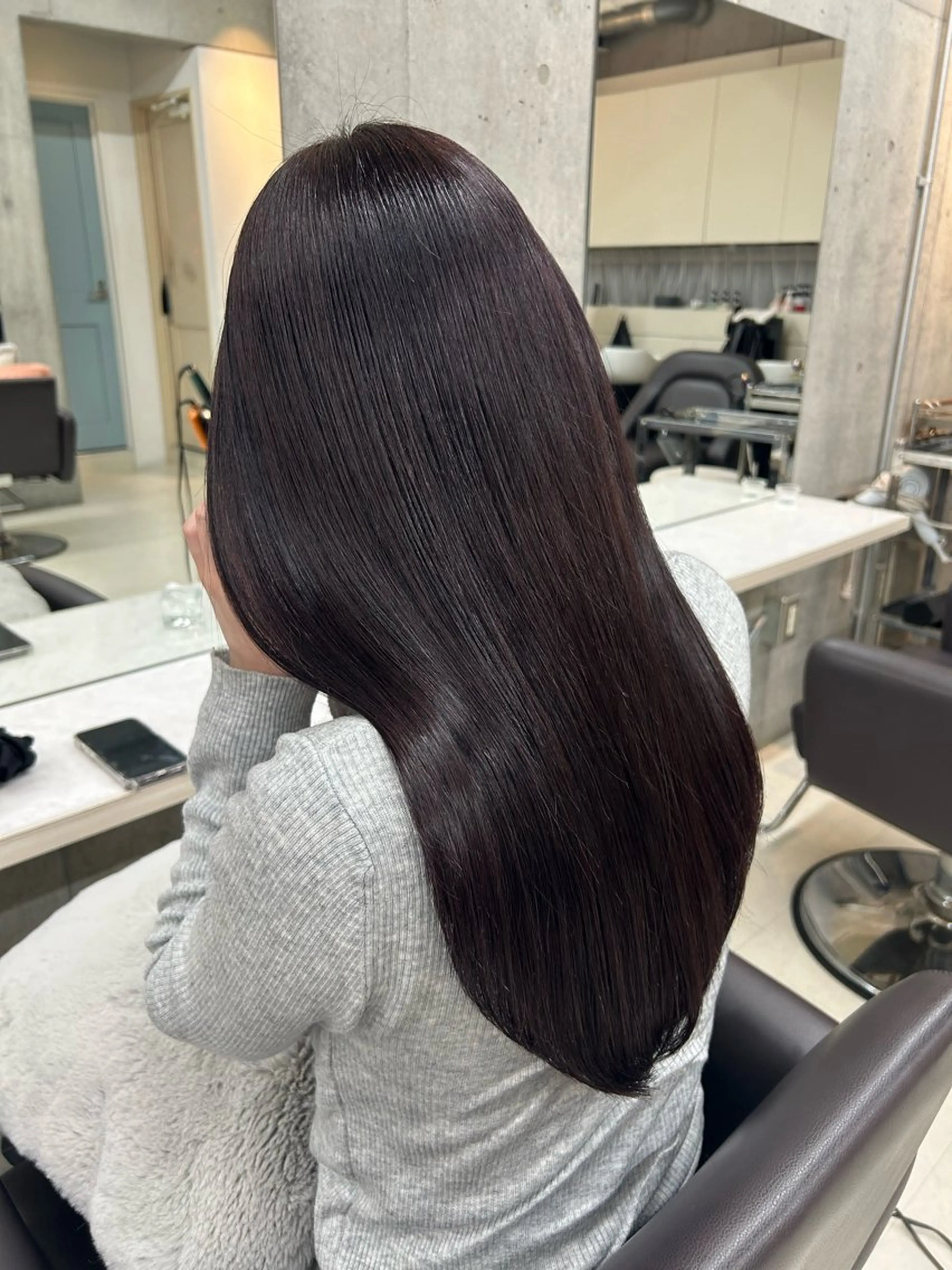 セミロング ヘアカラー トリートメント LOE所属・LOE Yuuka/42🩵のヘアスタイル