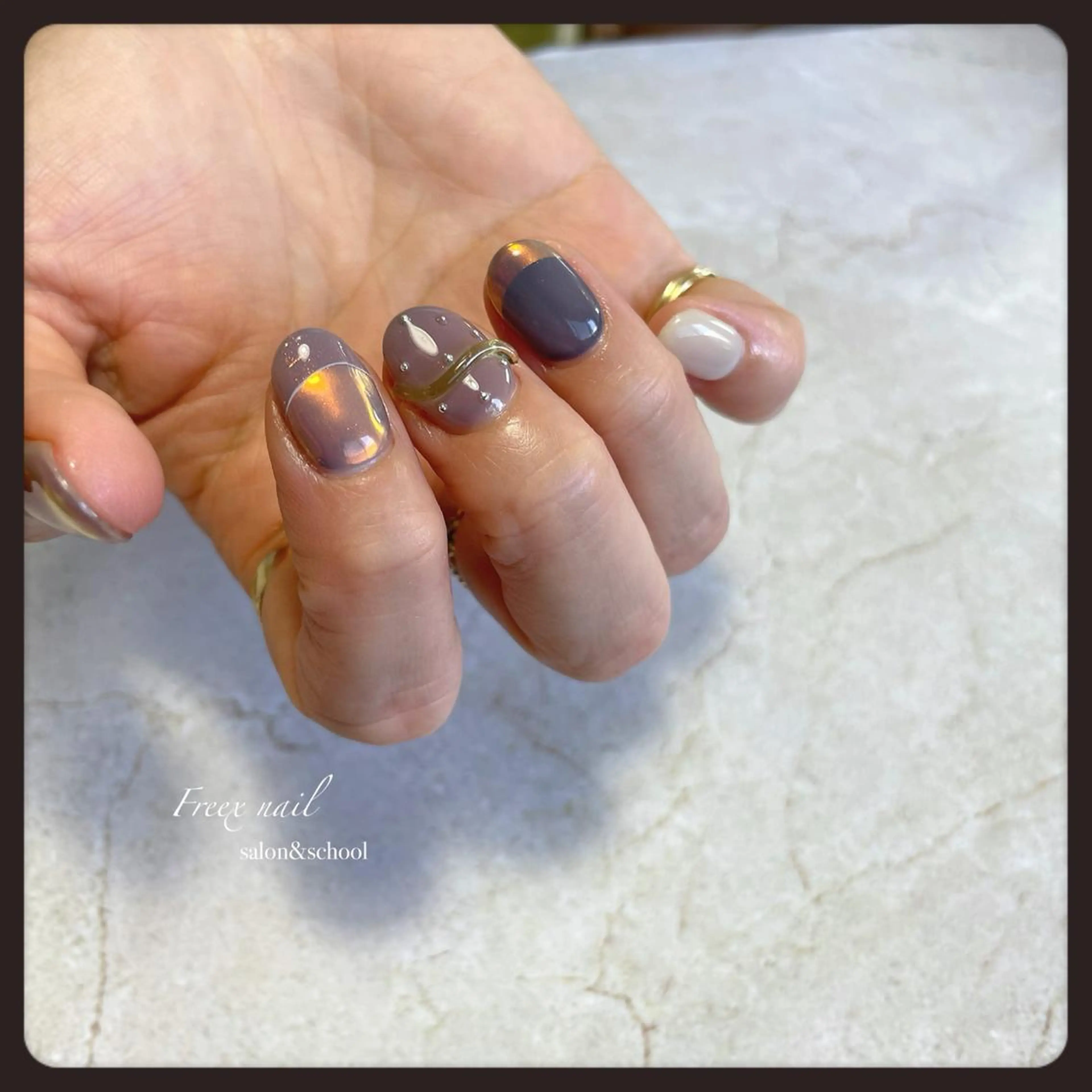 ネイル ハンドネイル ハンドケア freex nail /ニュアンス/個性派のネイルデザイン