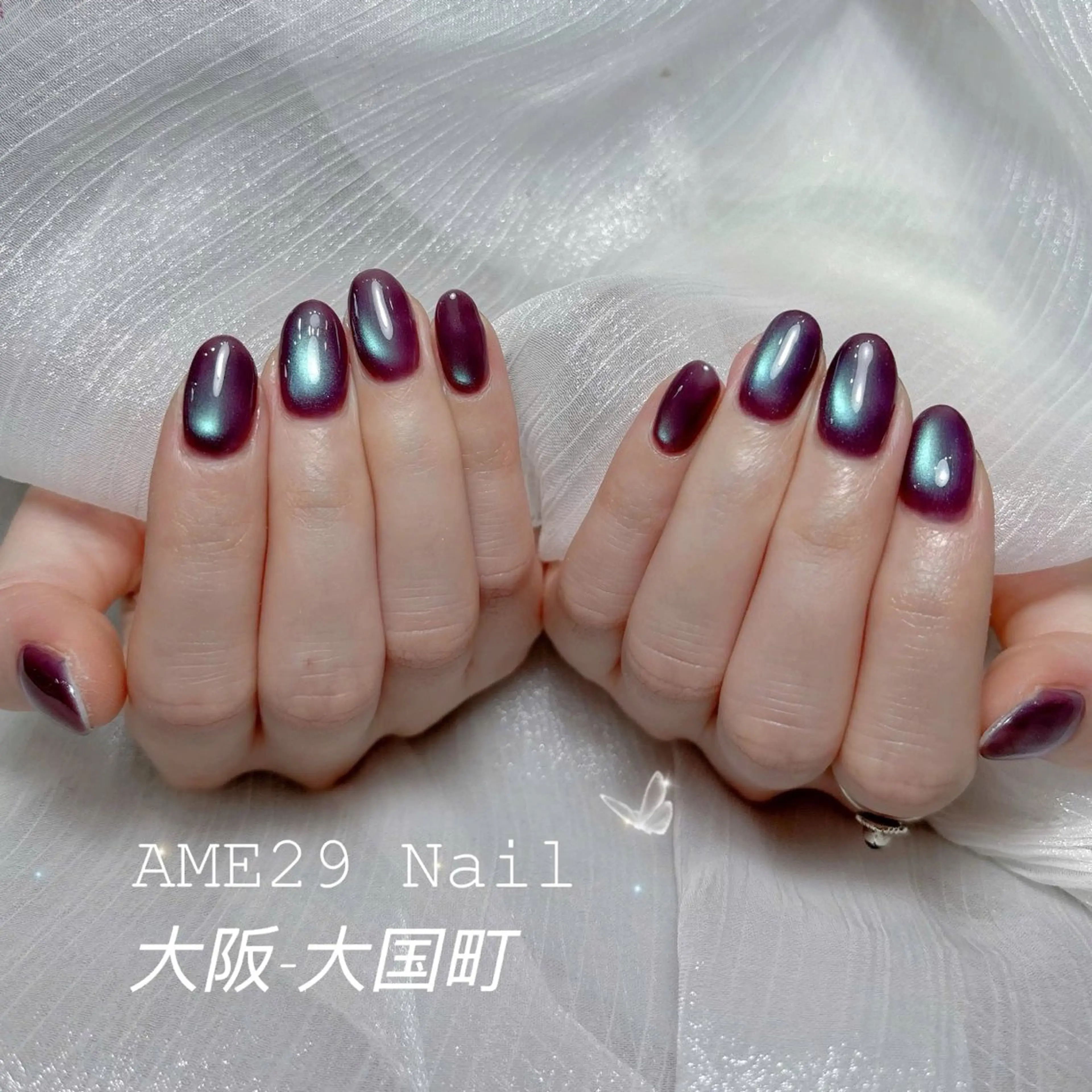 ネイル 長さ出し フラワーネイル ジェルネイル ガーリー グラデーション AME29 Nail ネイルサロンのネイルデザイン