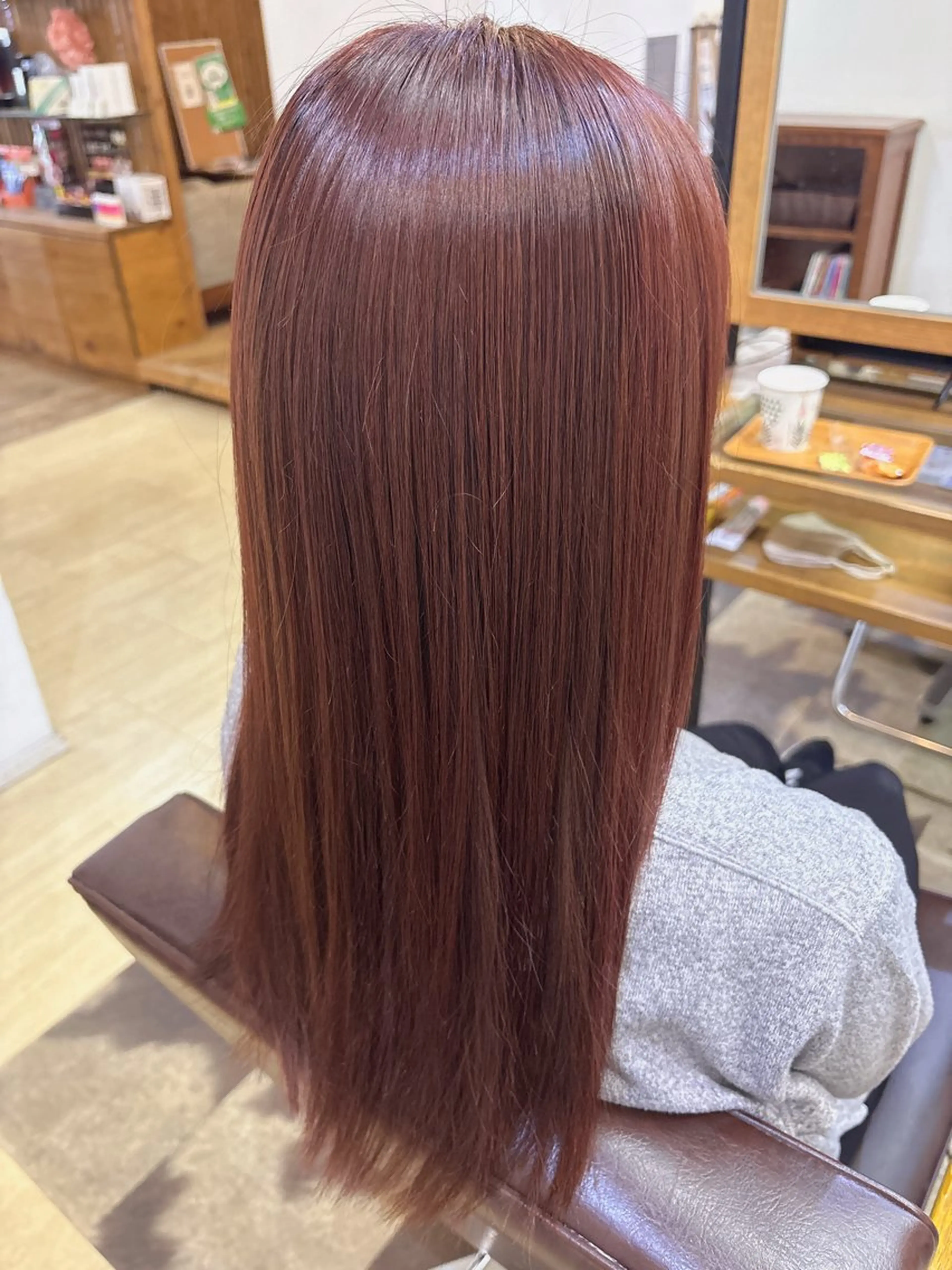 カラー ピンクカラー ヘアカラー トリートメント BRAS ナカガワのヘアスタイル