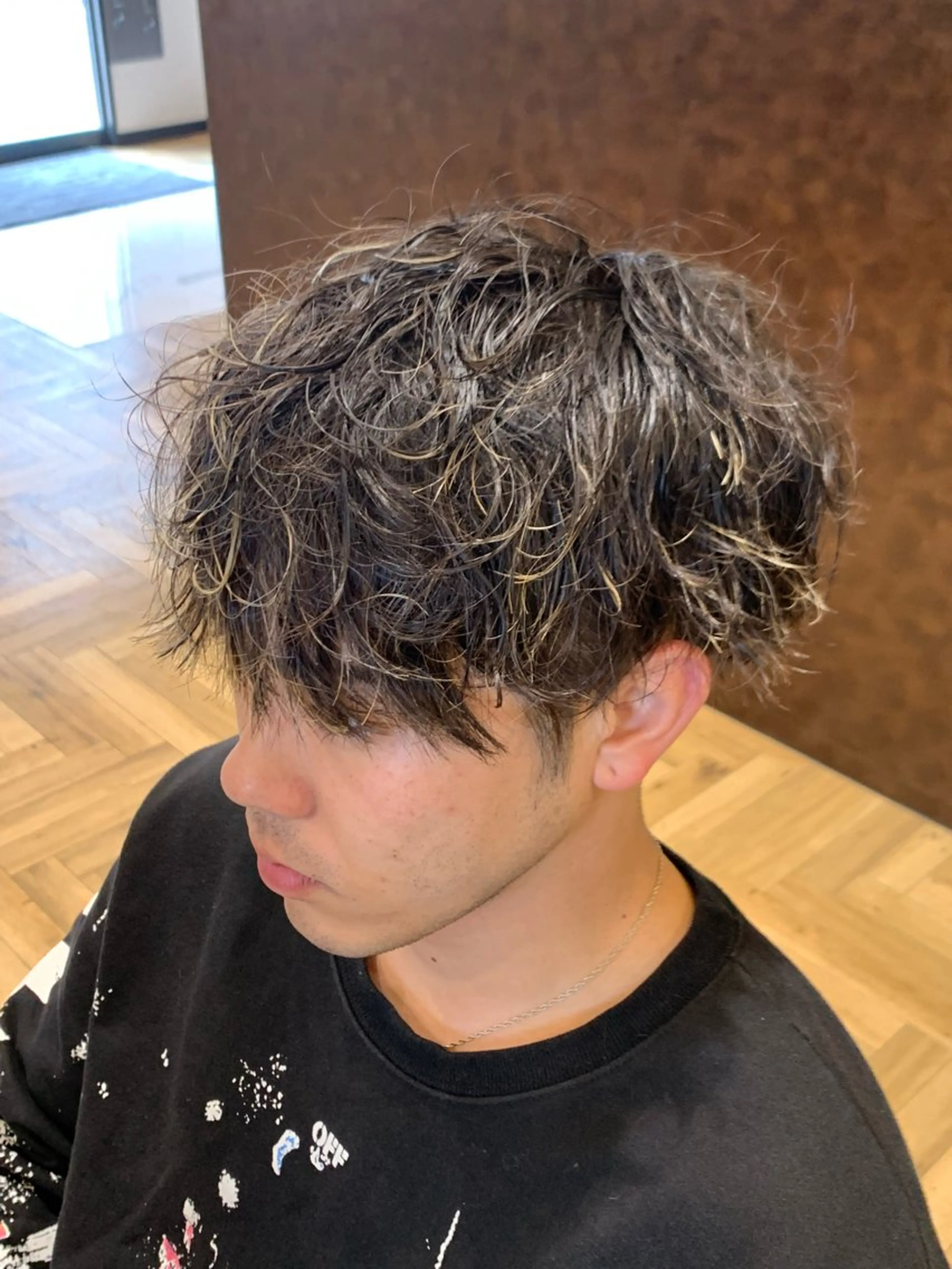 カラー メンズ メンズハイライト マッシュ ハイライトカラー カット ヘアカラー Mika/💈 モデル募集中のヘアスタイル