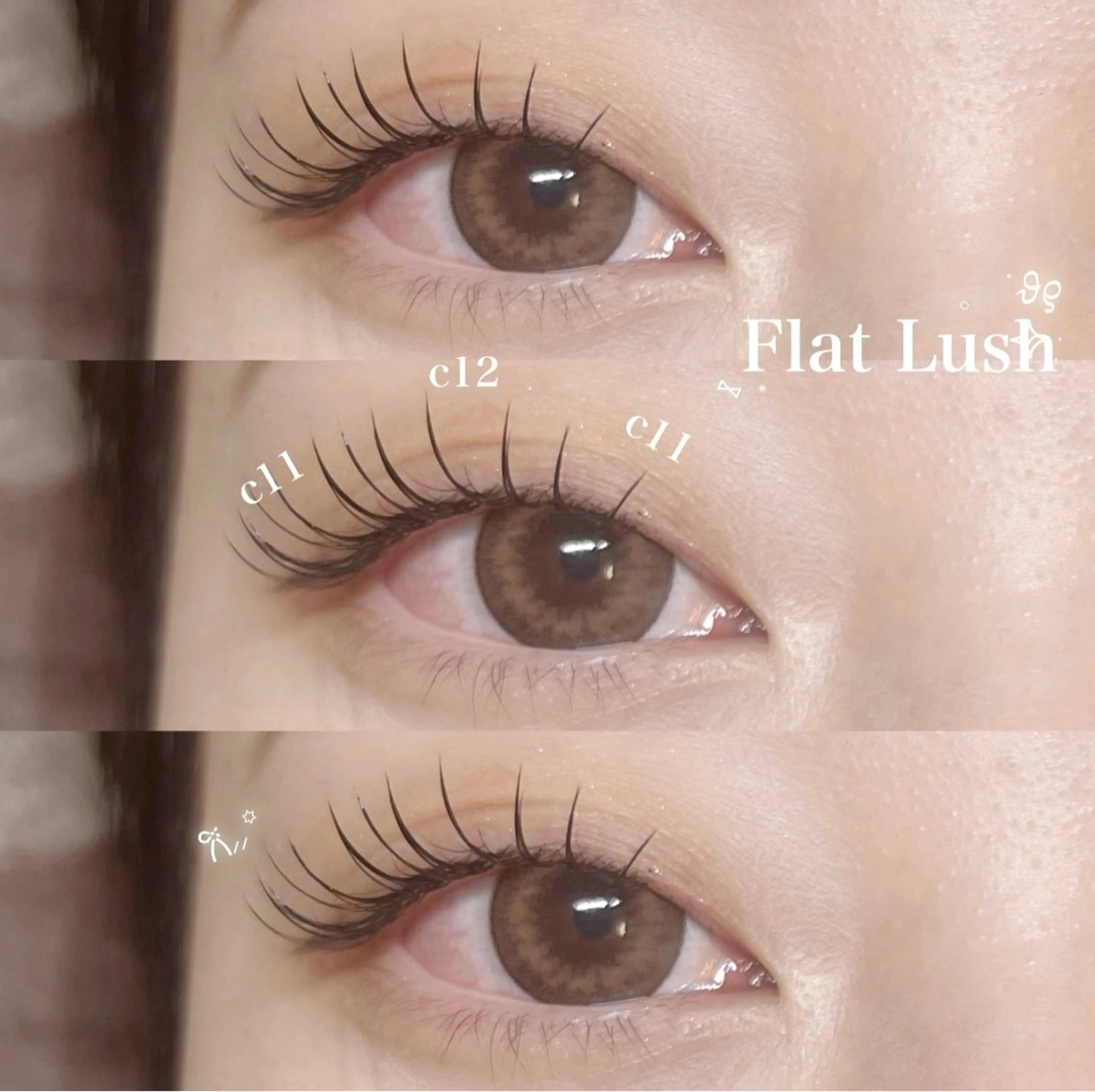 マツエク・マツパ フラットラッシュ Lila すはらのマツエク・マツパデザイン