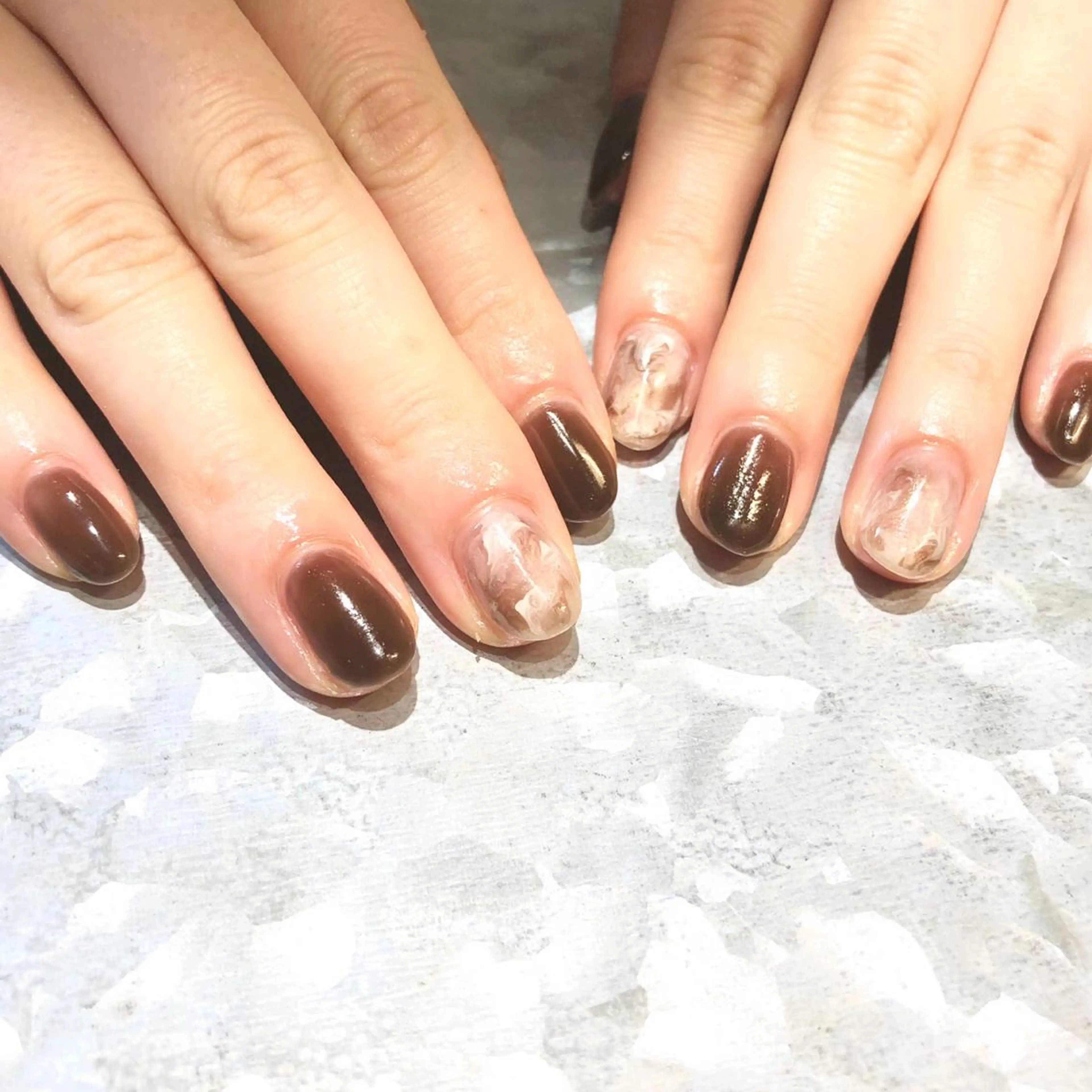 ネイル ニュアンスネイル TRAM-nail moriizumiのネイルデザイン