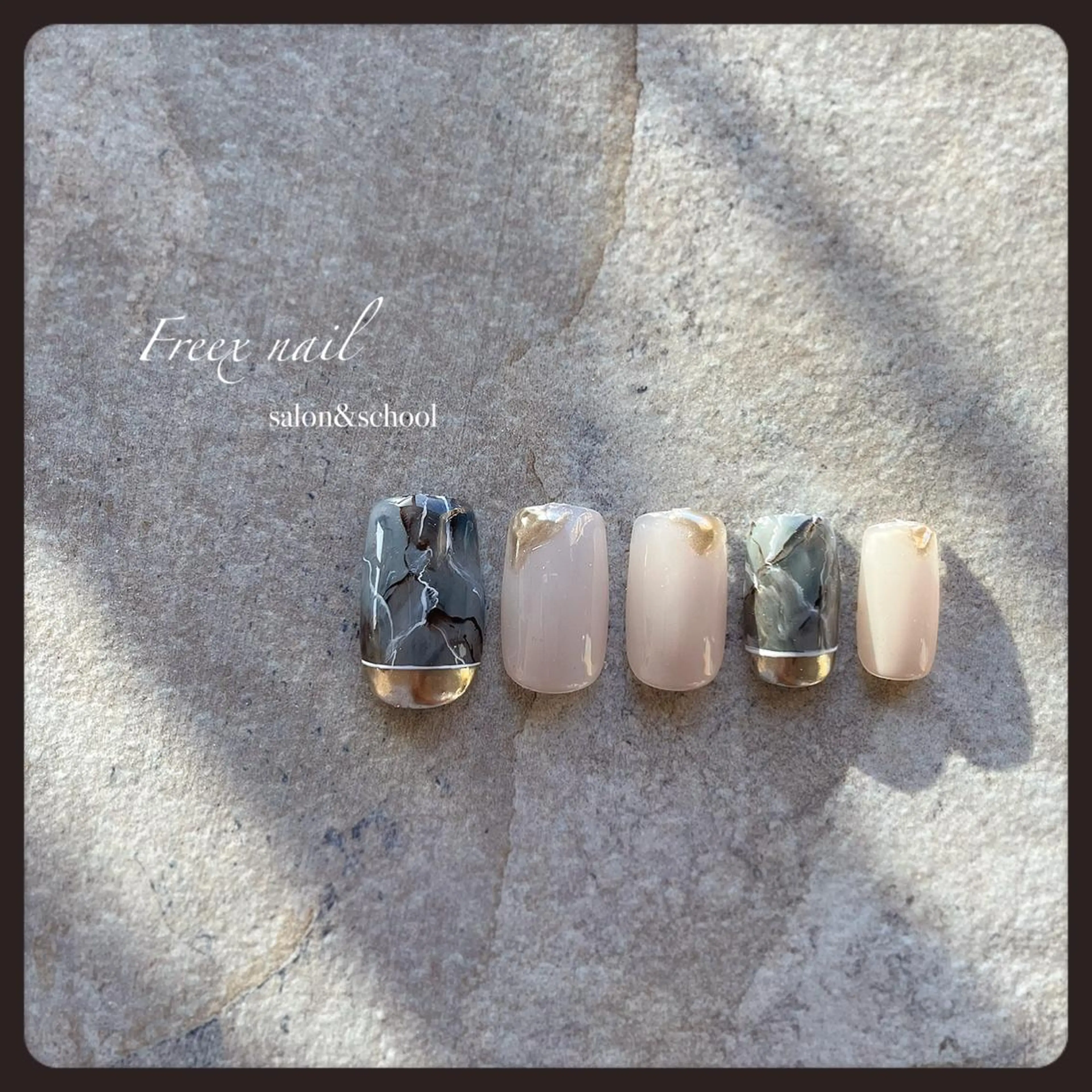 ネイル 大理石ネイル(マーブル) ハンドネイル ハンドケア freex nail /ニュアンス/個性派のネイルデザイン