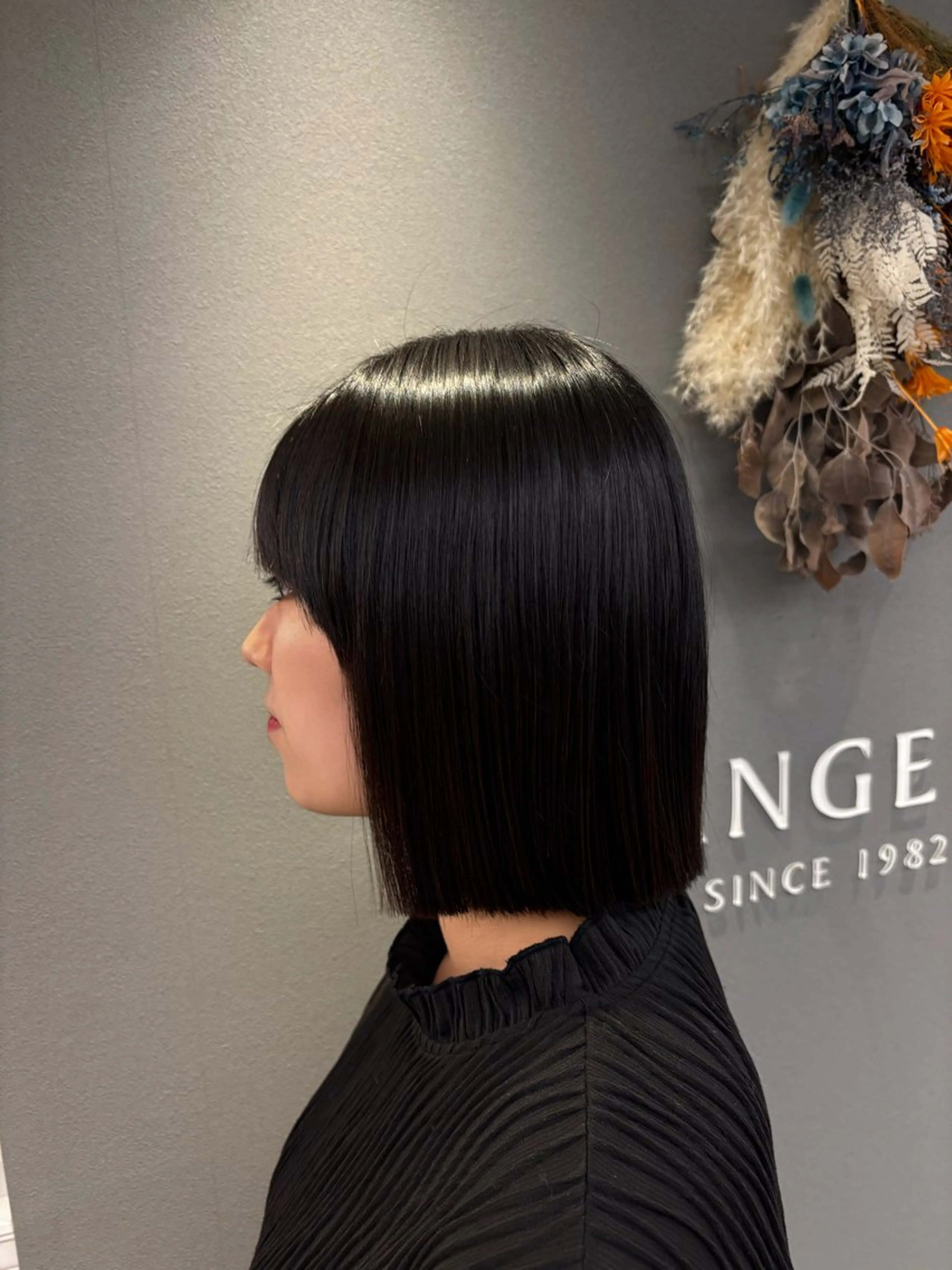 ミディアム ボブ 縮毛矯正 大人かわいいショート 🧡Mai🧡のヘアスタイル