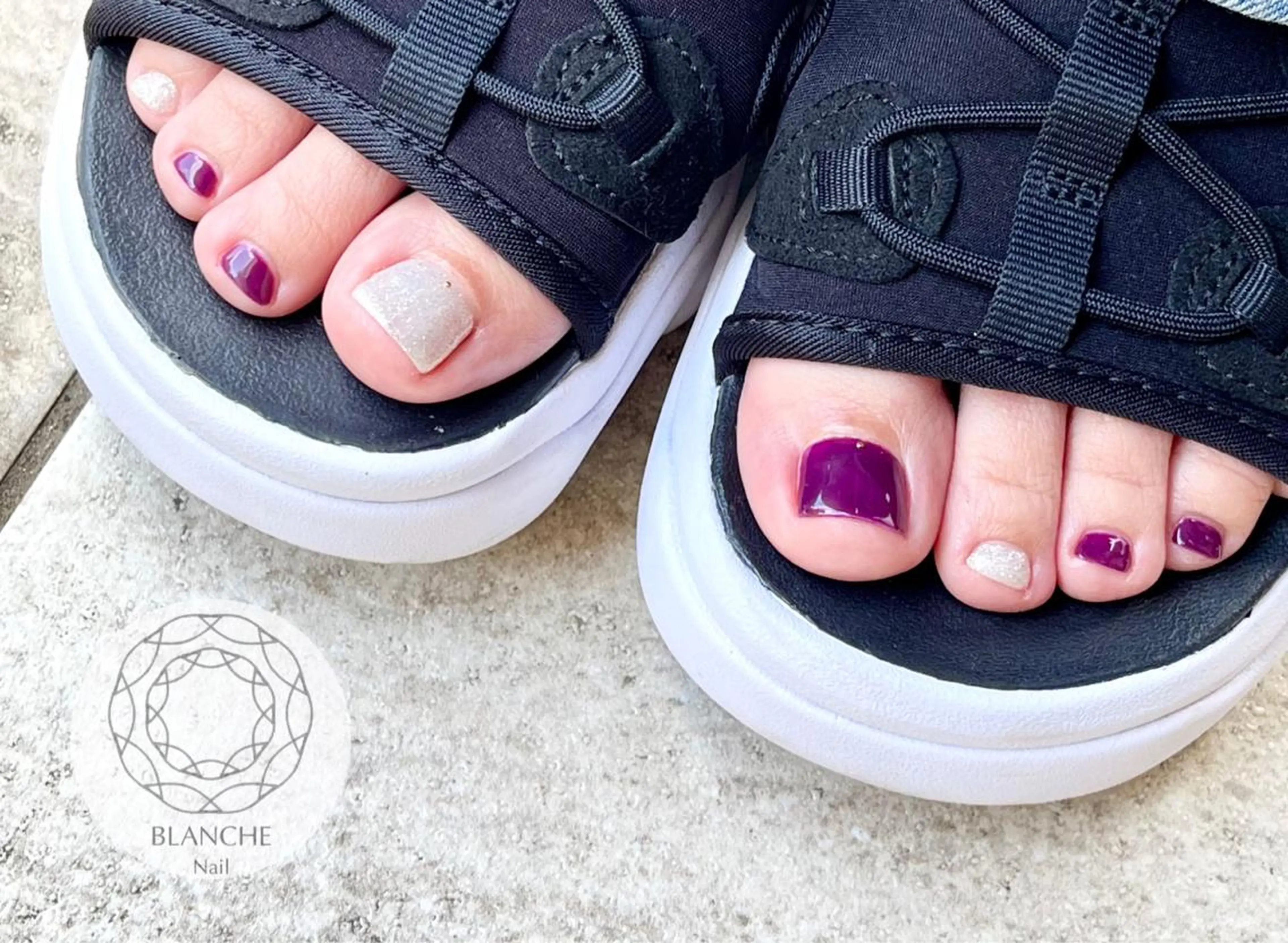 ネイル ジェルネイル オフィスネイル パラジェル シンプルネイル BLANCHE Nailのネイルデザイン