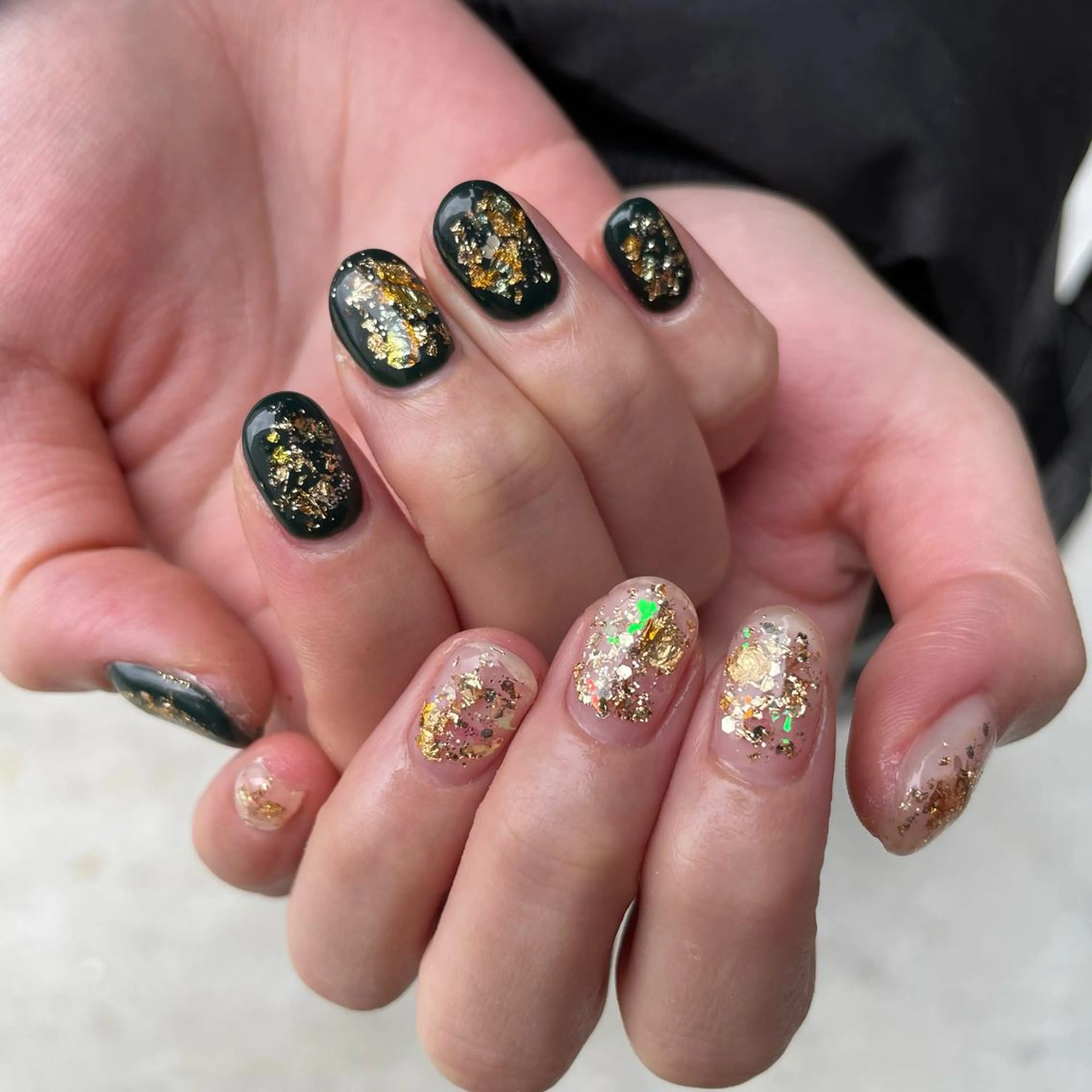 ネイル キラキラネイル ハンドネイル Sea  nail by emaのネイルデザイン