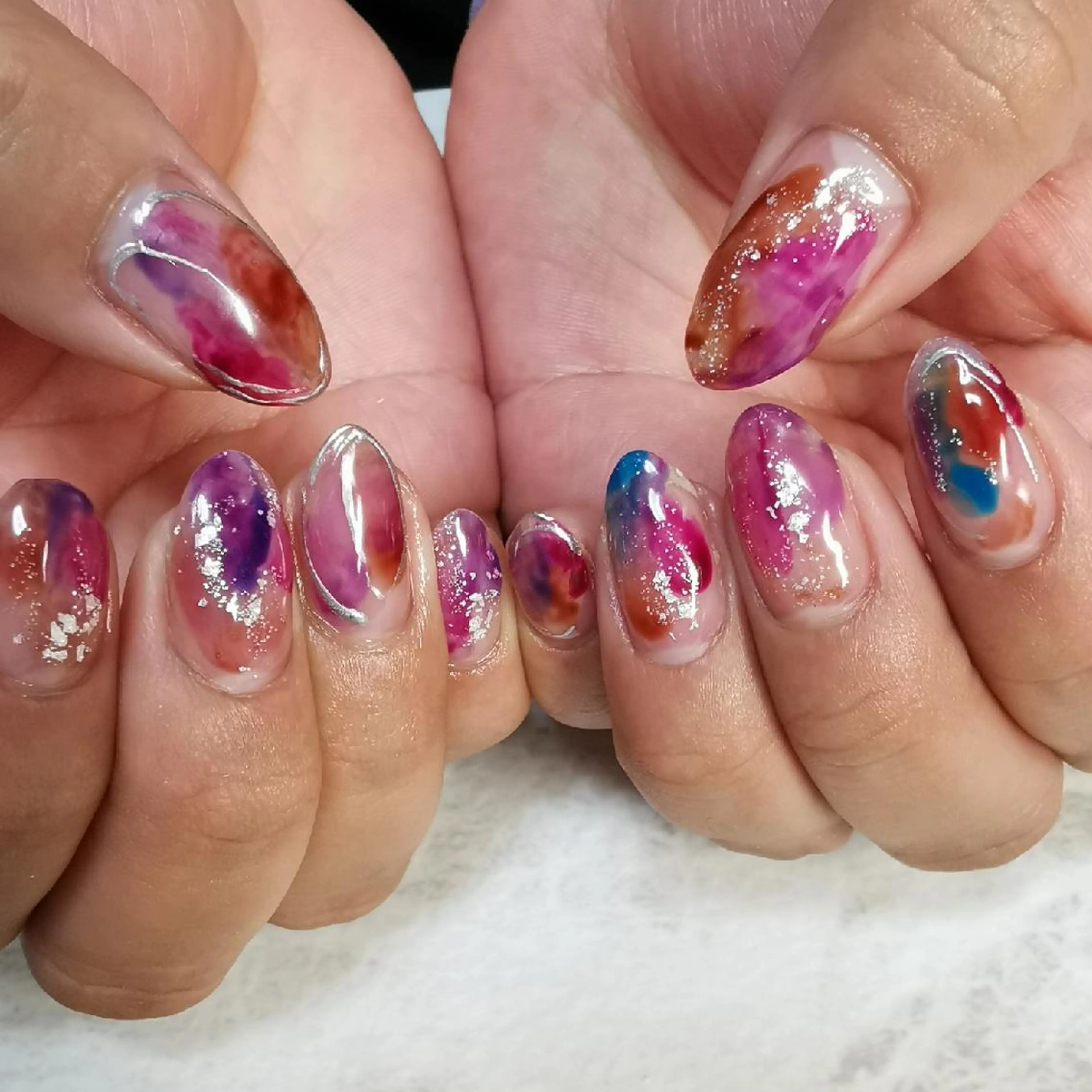 ネイル アートネイル ニュアンスネイル ハンドネイル reve あやののネイルデザイン