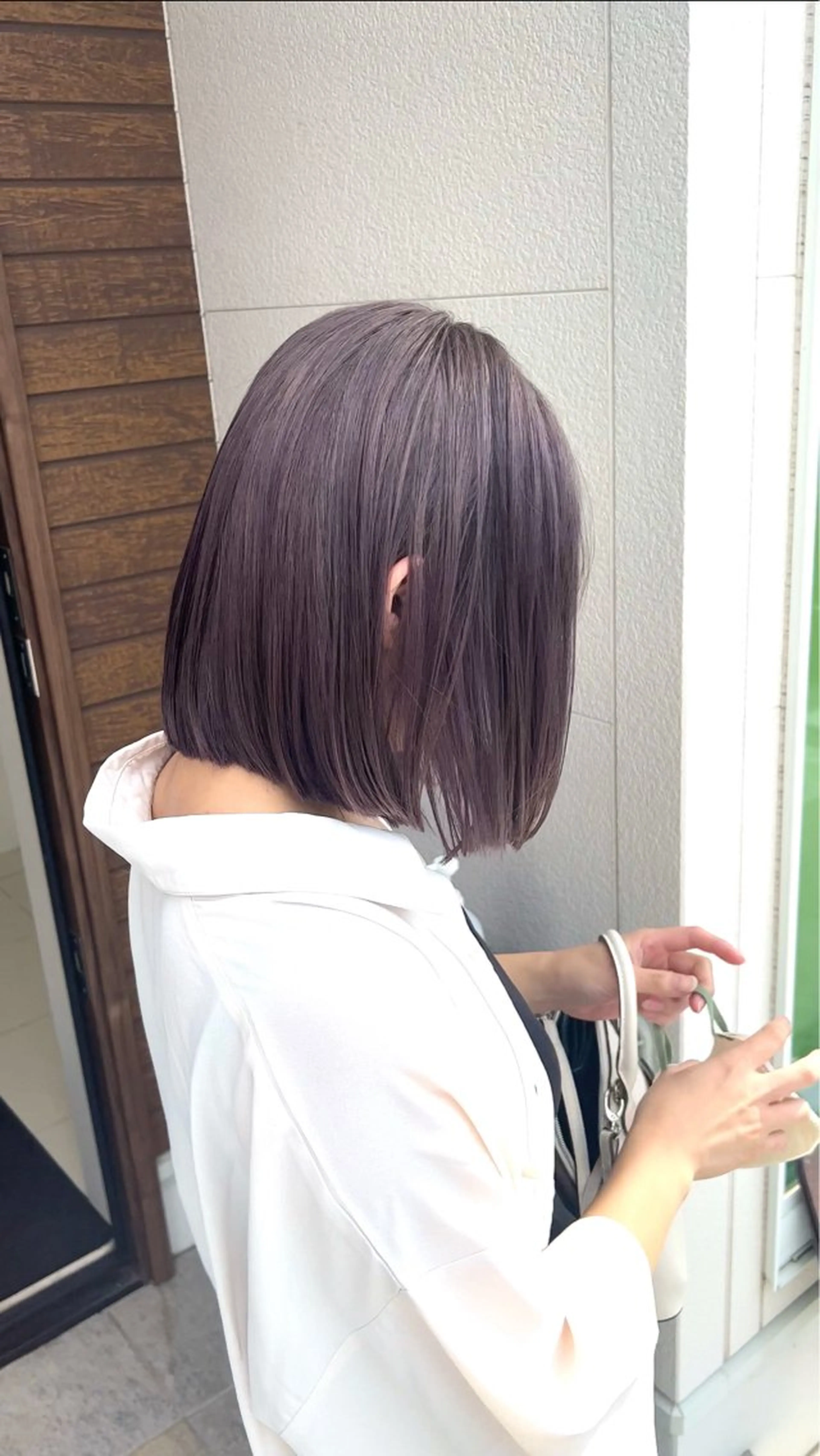 ミディアム カラー パープルカラー ヘアカラー トリートメント VIRAL ヴァイラルのヘアスタイル