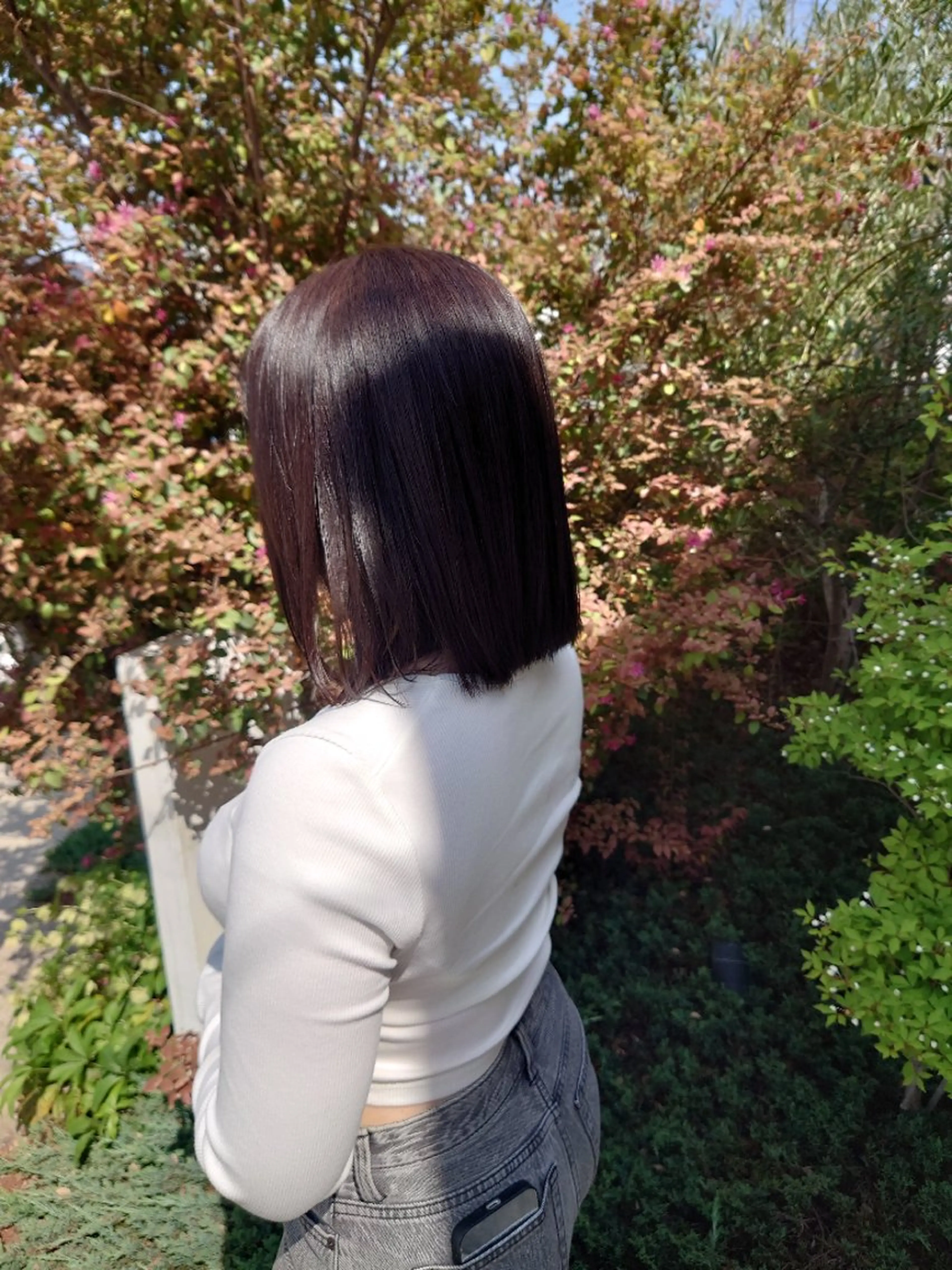 カラー ブリーチ ブラウンカラー ヘアカラー トリートメント 藤田 和花のヘアスタイル