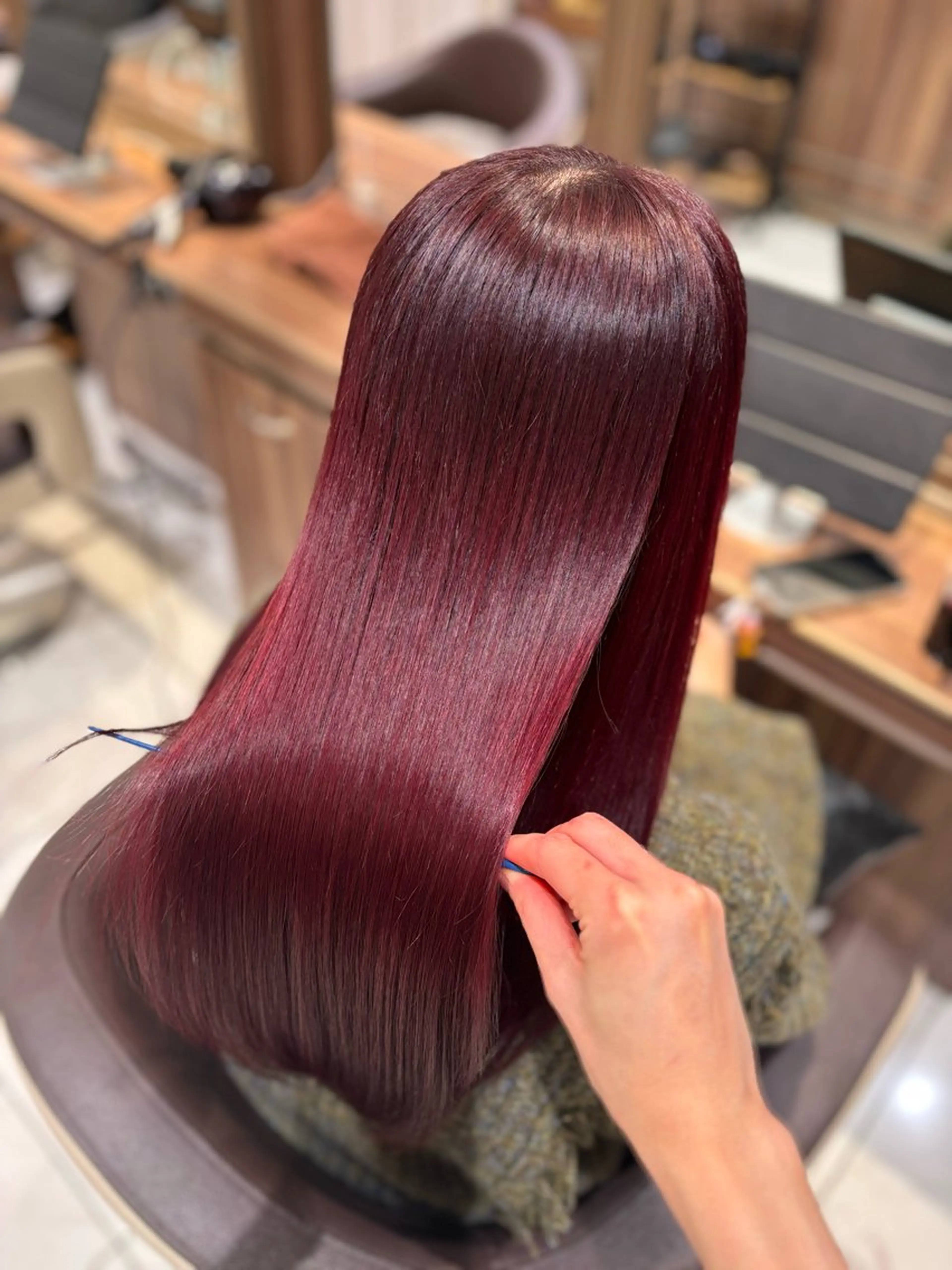 ロング カラー ゆるふわパーマ🌸/ ハイトーン/あゆみのヘアスタイル