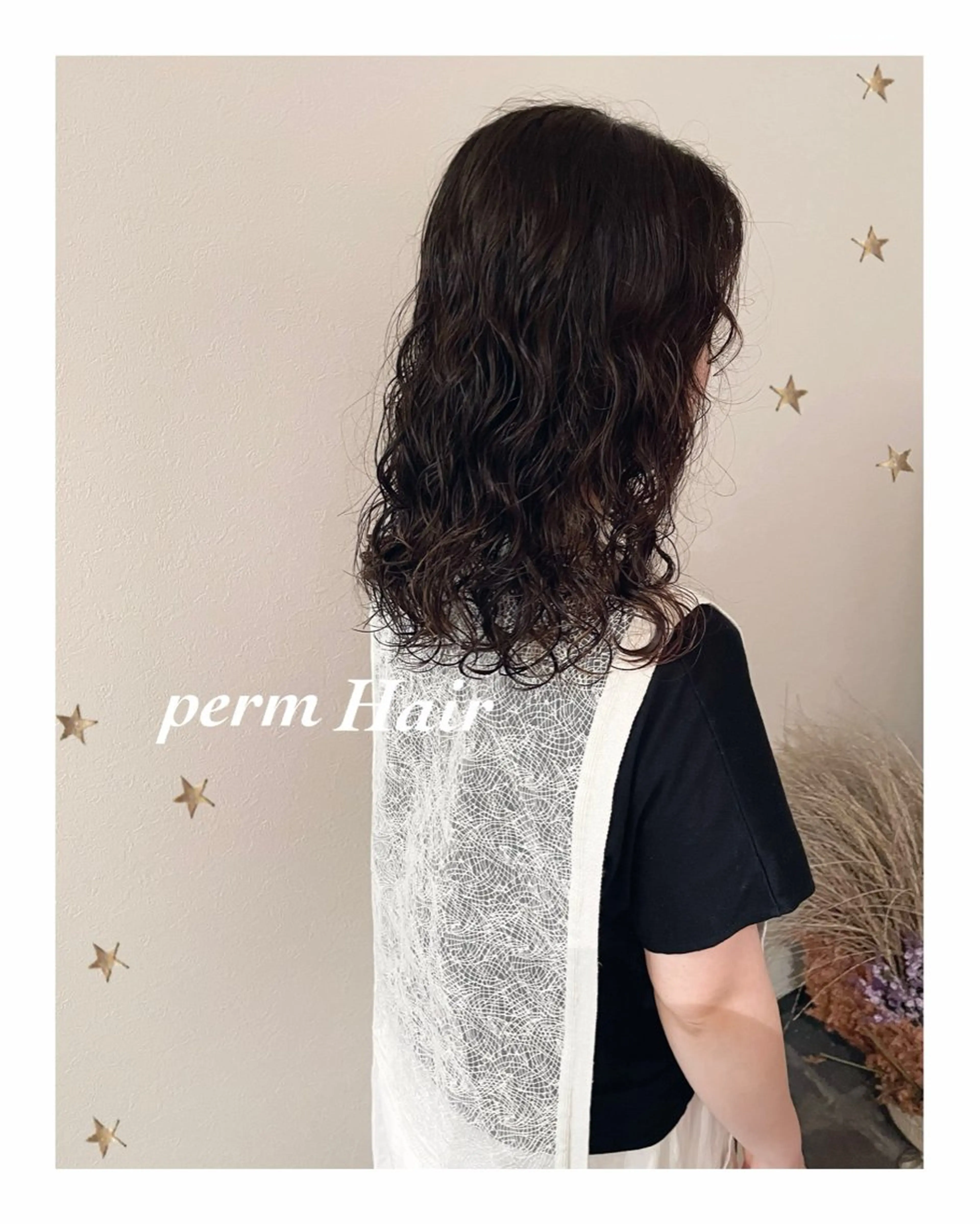 ミディアム パーマ カット パーマ salon AKIRA所属・市川 千夏のヘアスタイル