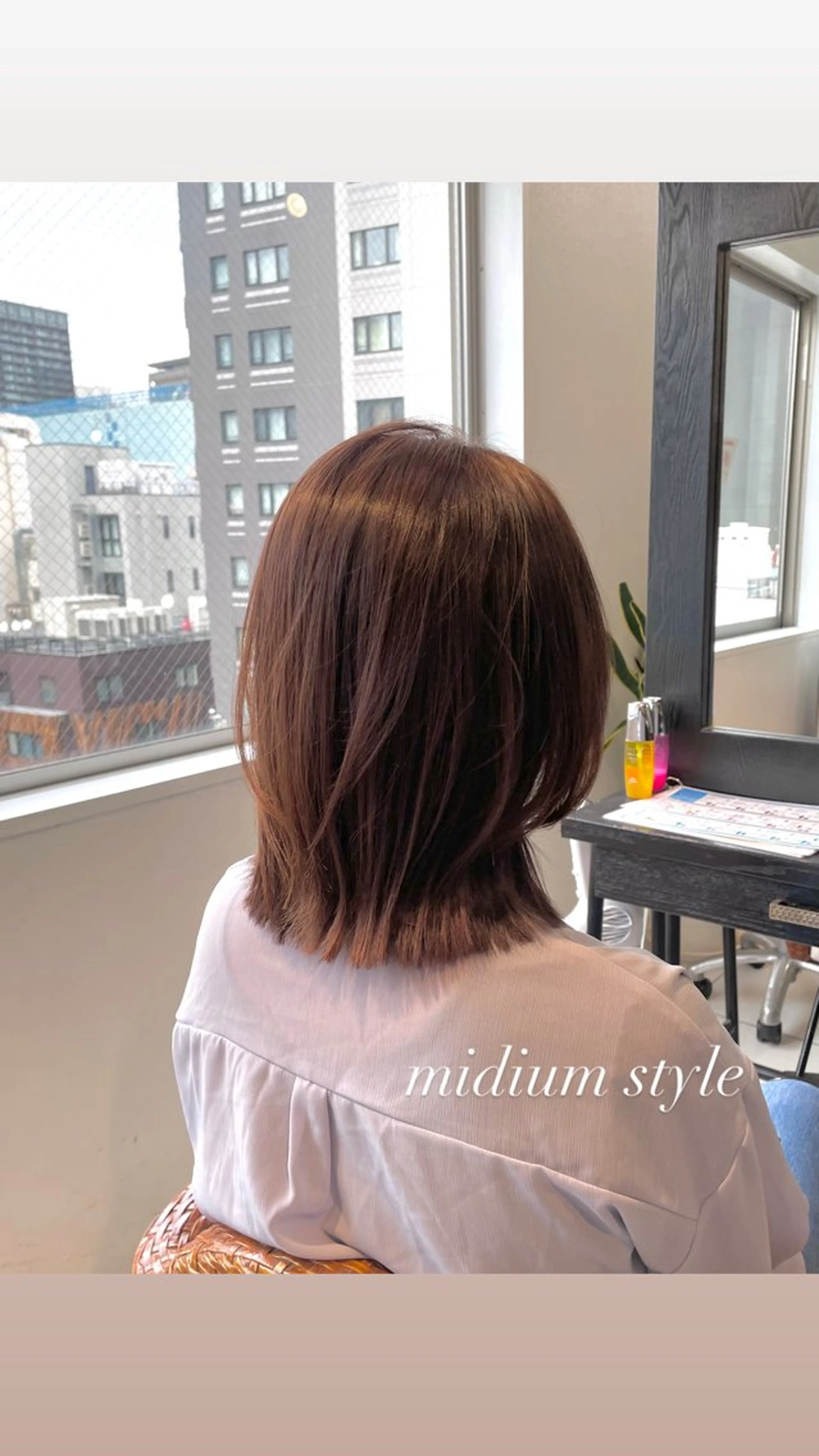 ミディアム レイヤーカット カット トリートメント ヘアセット ♡レイヤー/ボブ 透明感/うらら♡のヘアスタイル