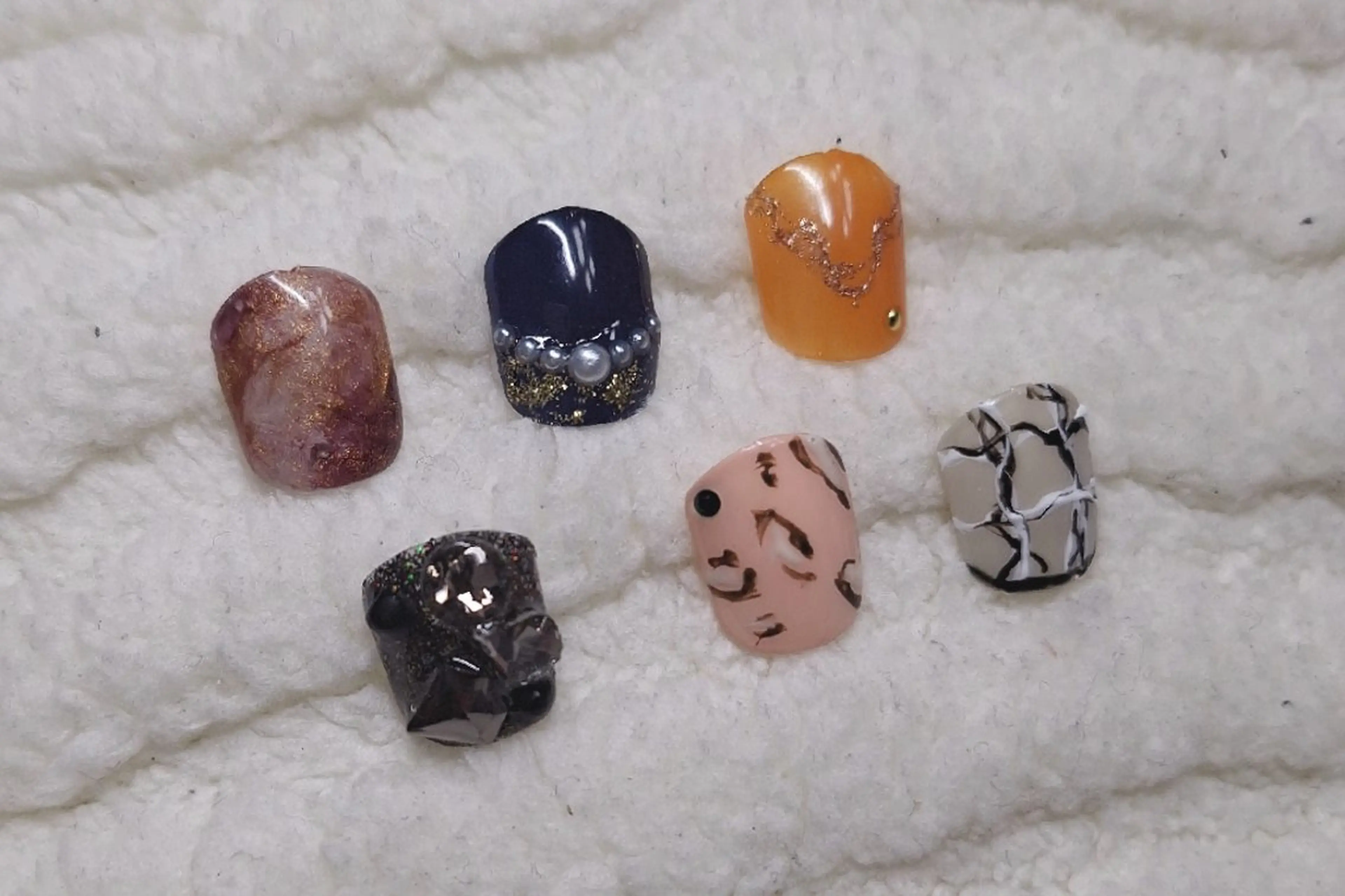 平日限定★フットバス付き【オフ有り★オフ無し】秋フットネイルの写真