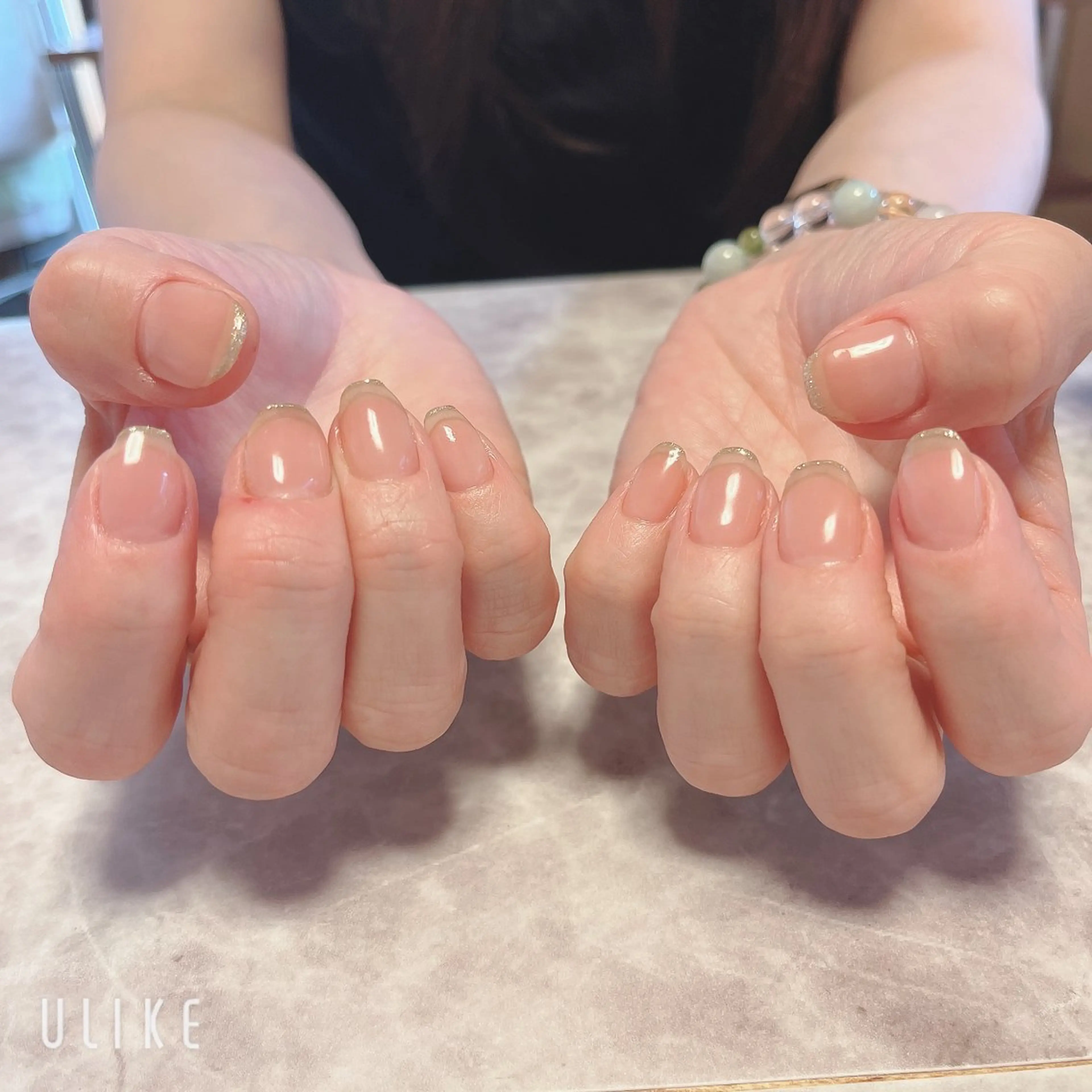 ネイル ラメ(グリッター) ❁miju nail 大人上品/自爪育成のネイルデザイン
