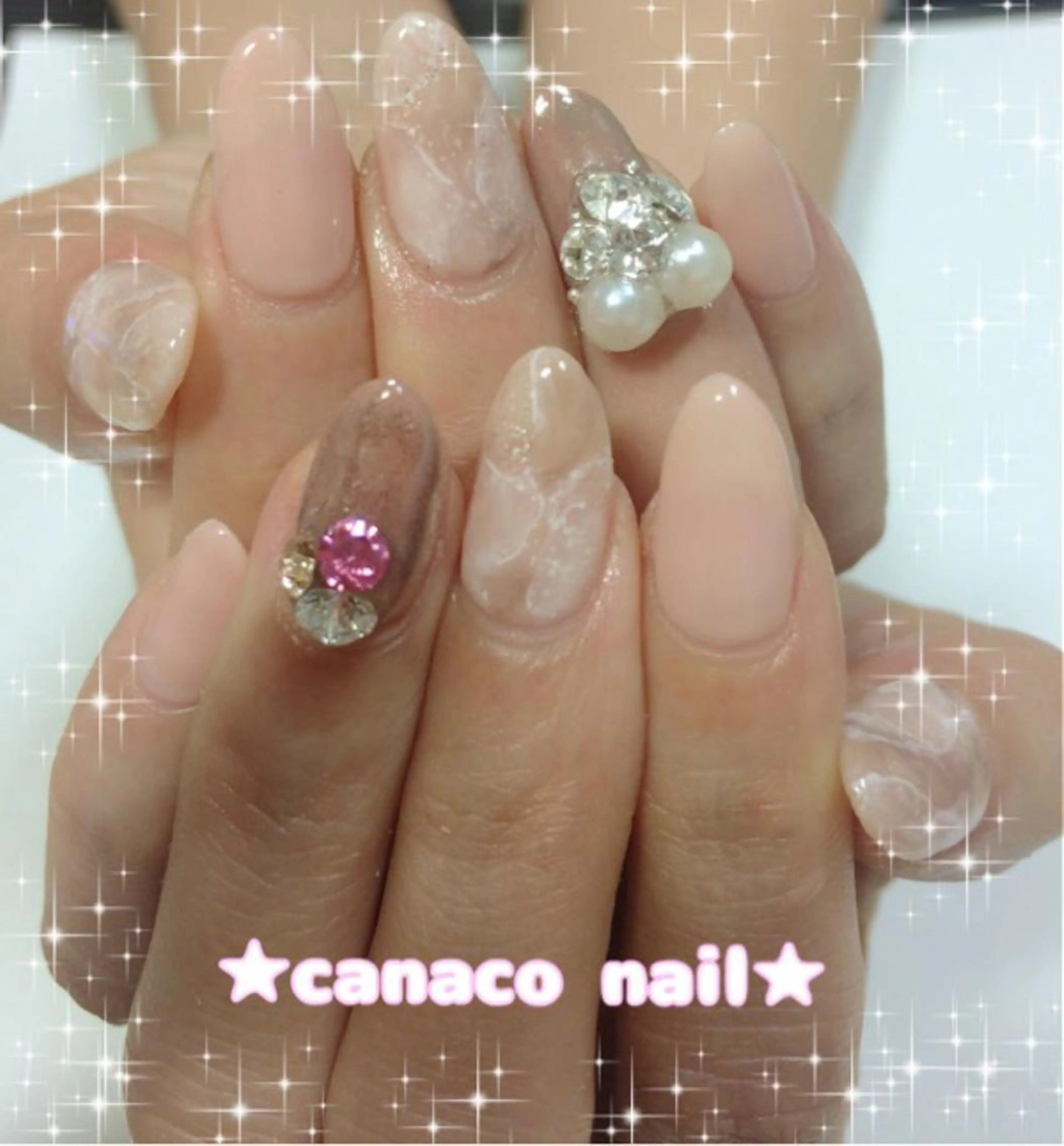 ネイル ハンドネイル ハンドケア ベテランネイル cnc  nailのネイルデザイン
