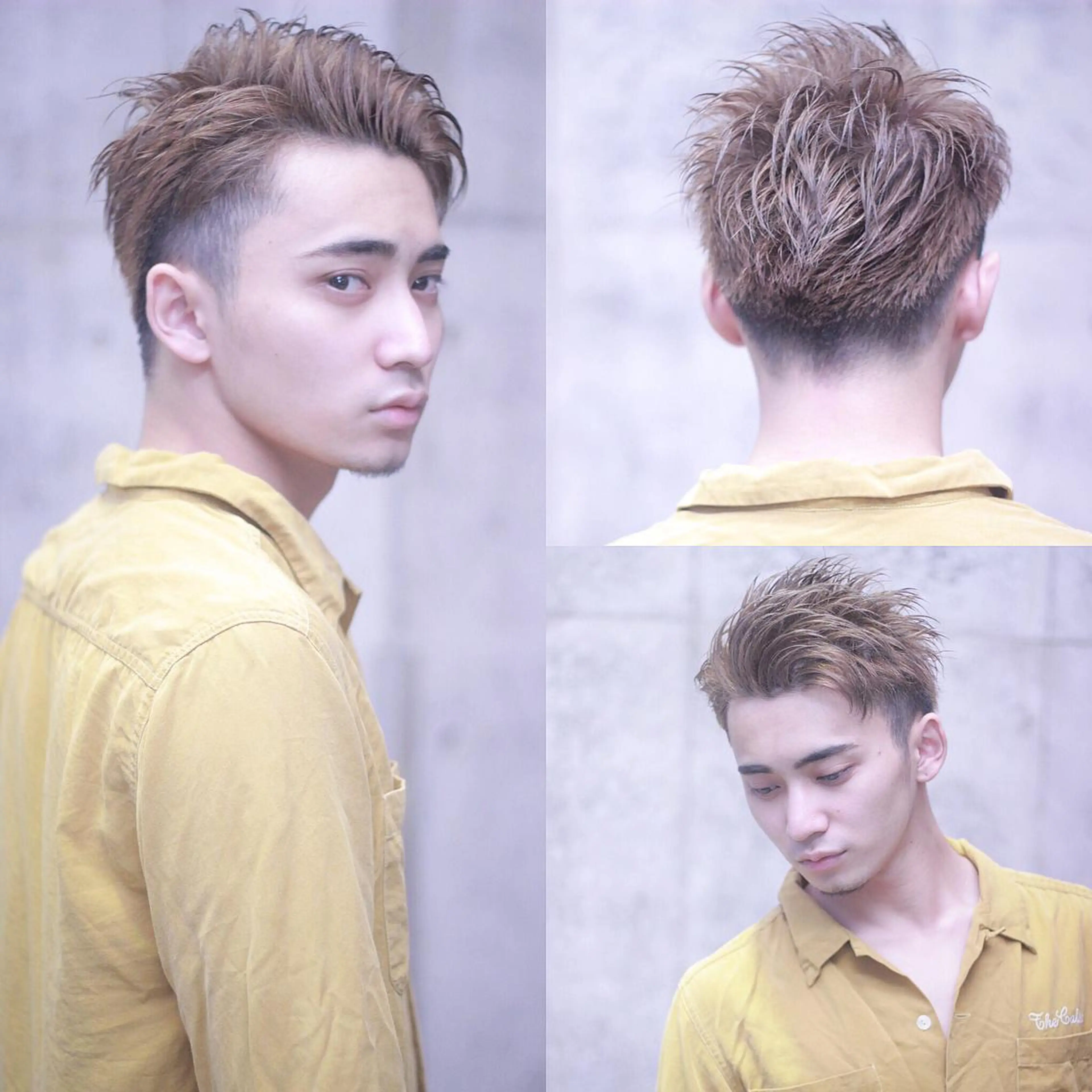 ショート カラー メンズ 及川 光のヘアスタイル