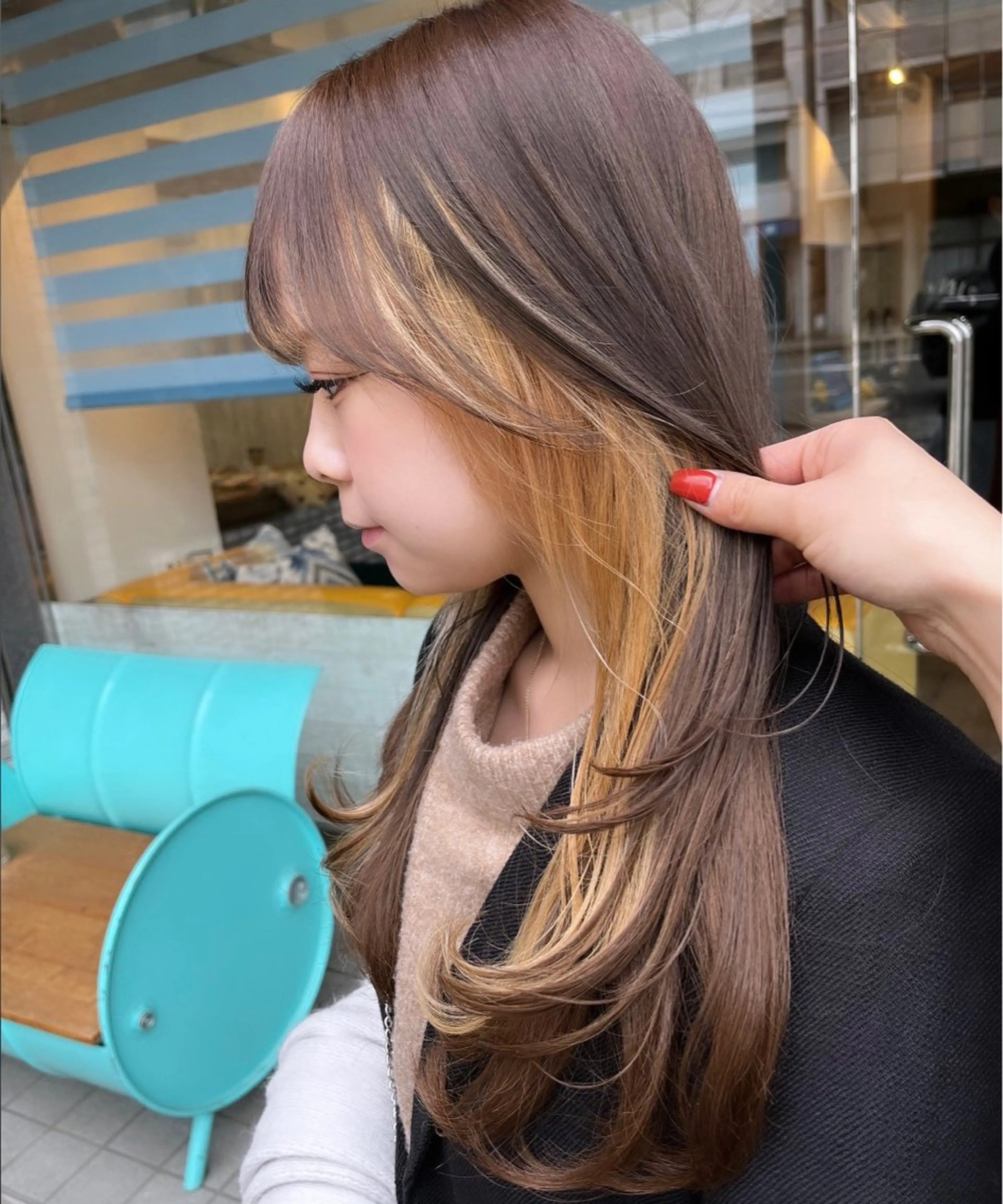 🌷4月22日限定🌷カラー➕カット(ロングヘアのみ)の写真