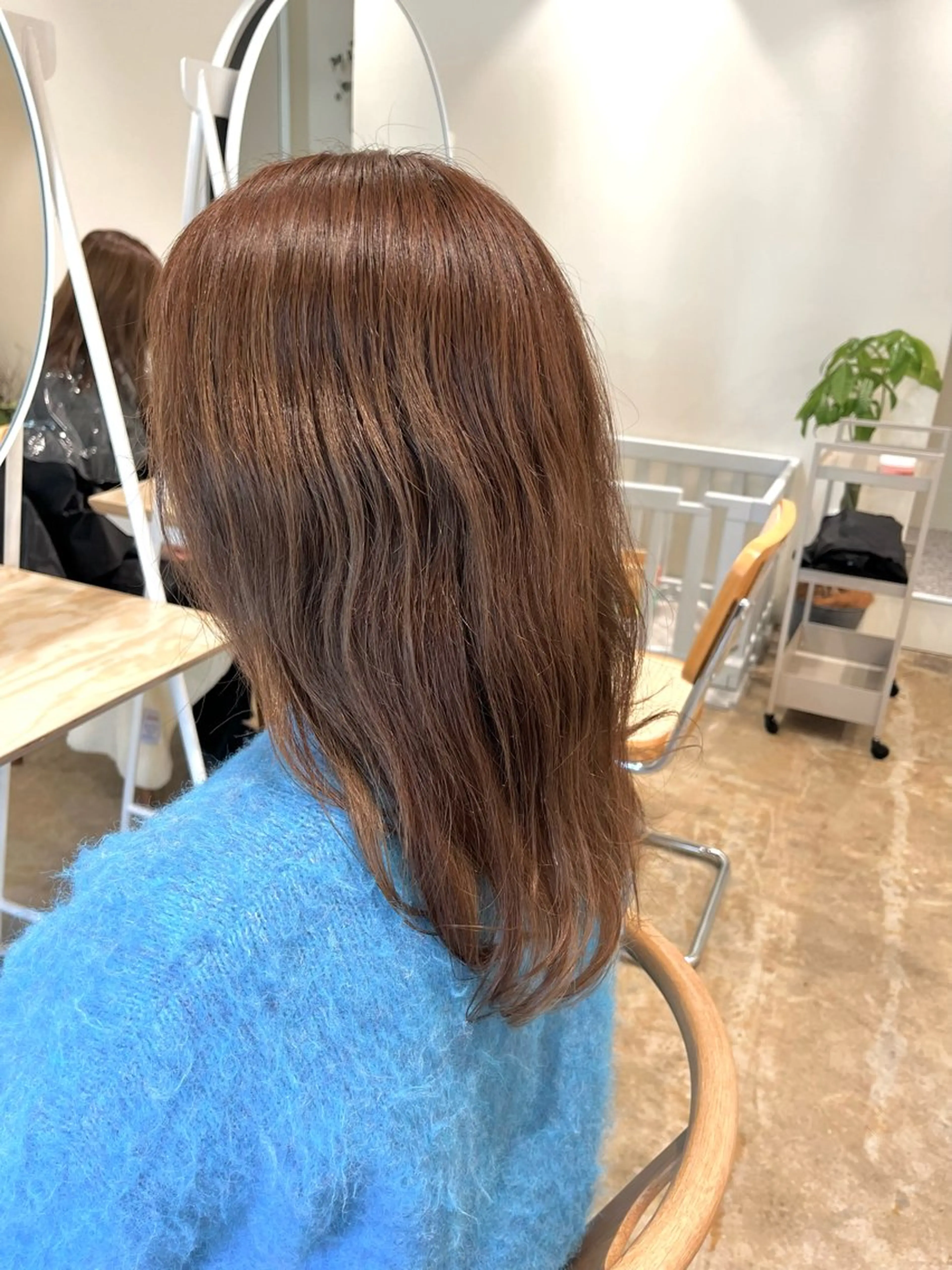 ミディアム カラー Time is mummyのヘアスタイル