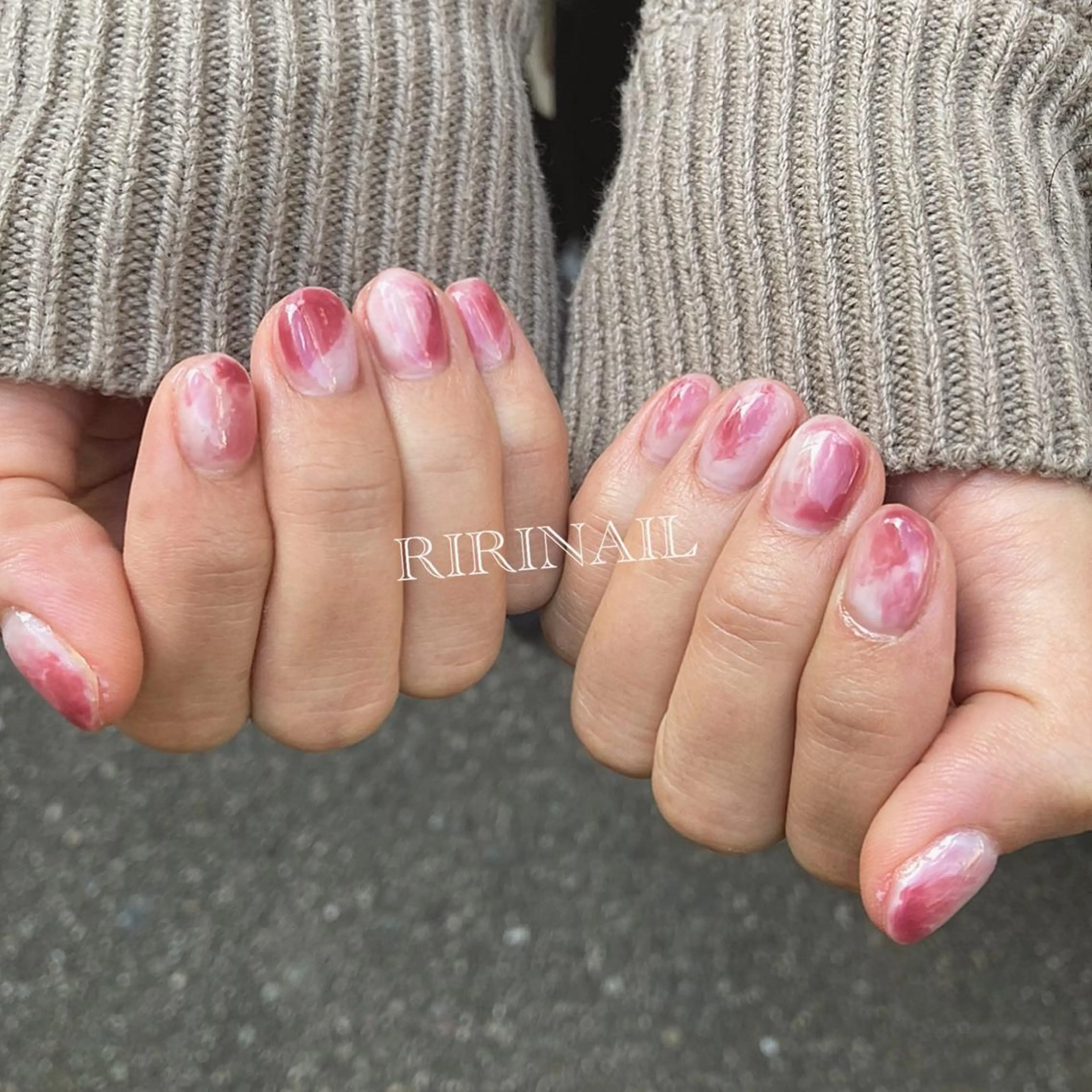 ネイル 持ち込み ニュアンスネイル ピンク RIRI NAIL♡のネイルデザイン
