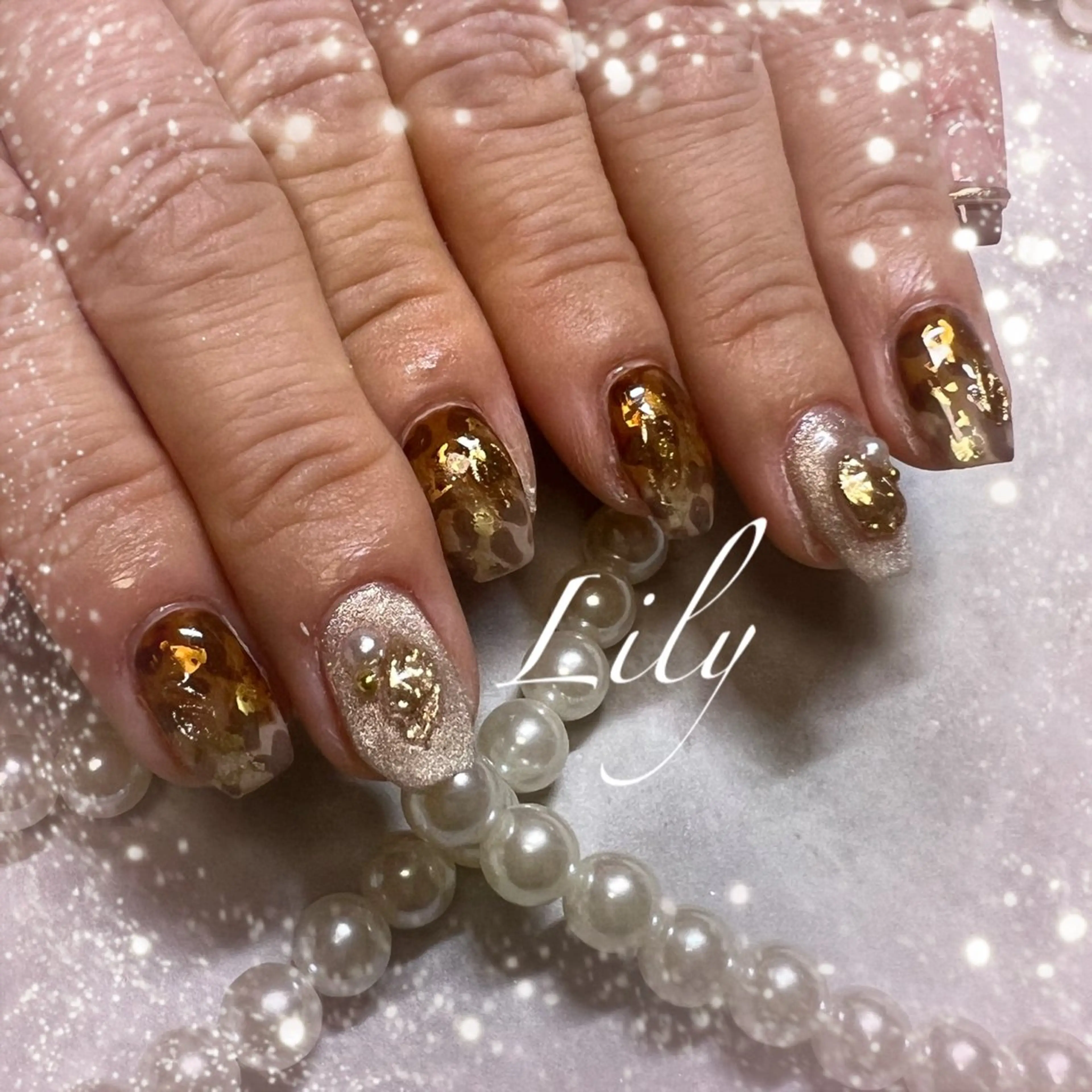 ネイル ハンドネイル Lily*nail 🌻Mii🌻のネイルデザイン