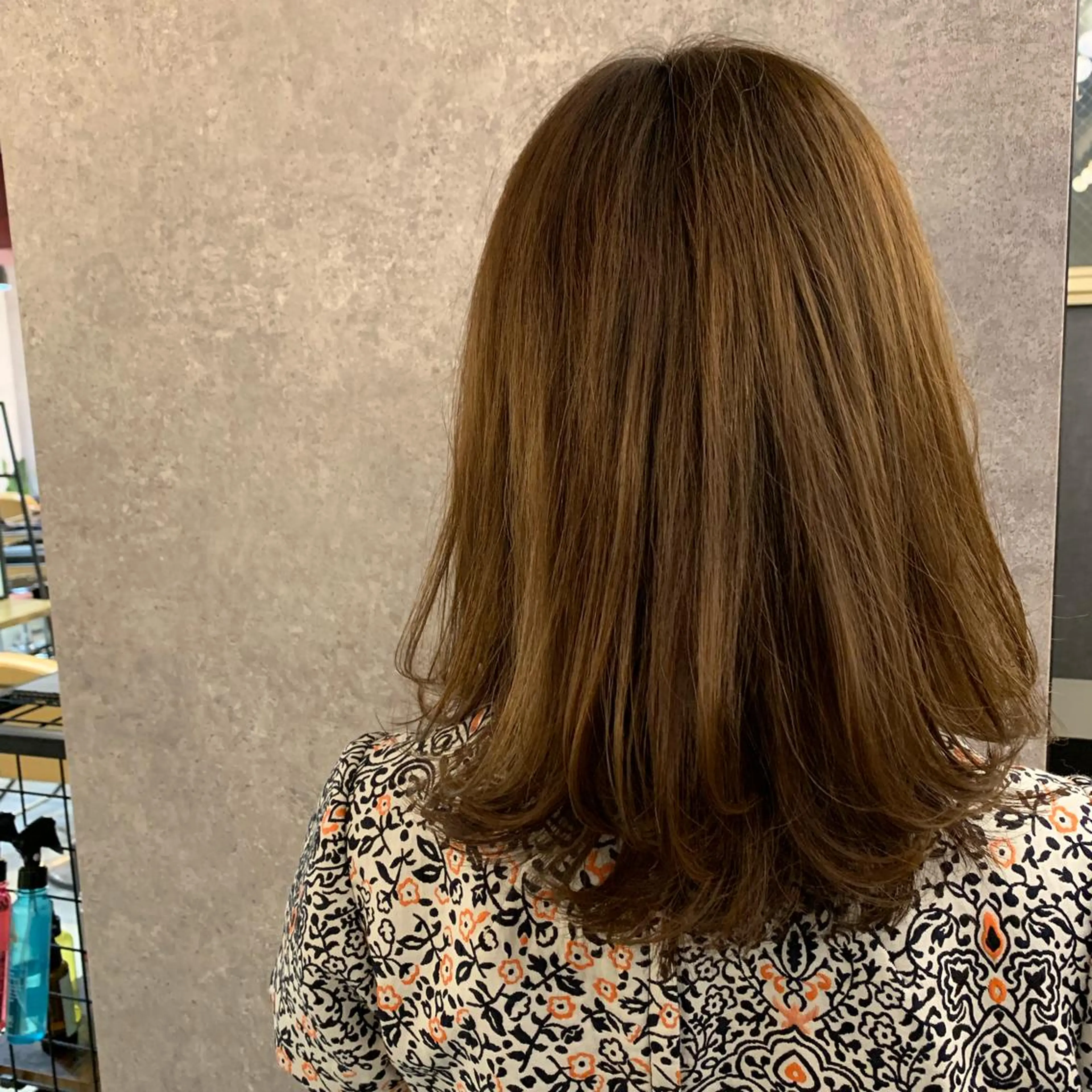 ミディアム カット ヘアカラー トリートメント 縮毛/ショート/ ボブ/レイヤー/小原のヘアスタイル