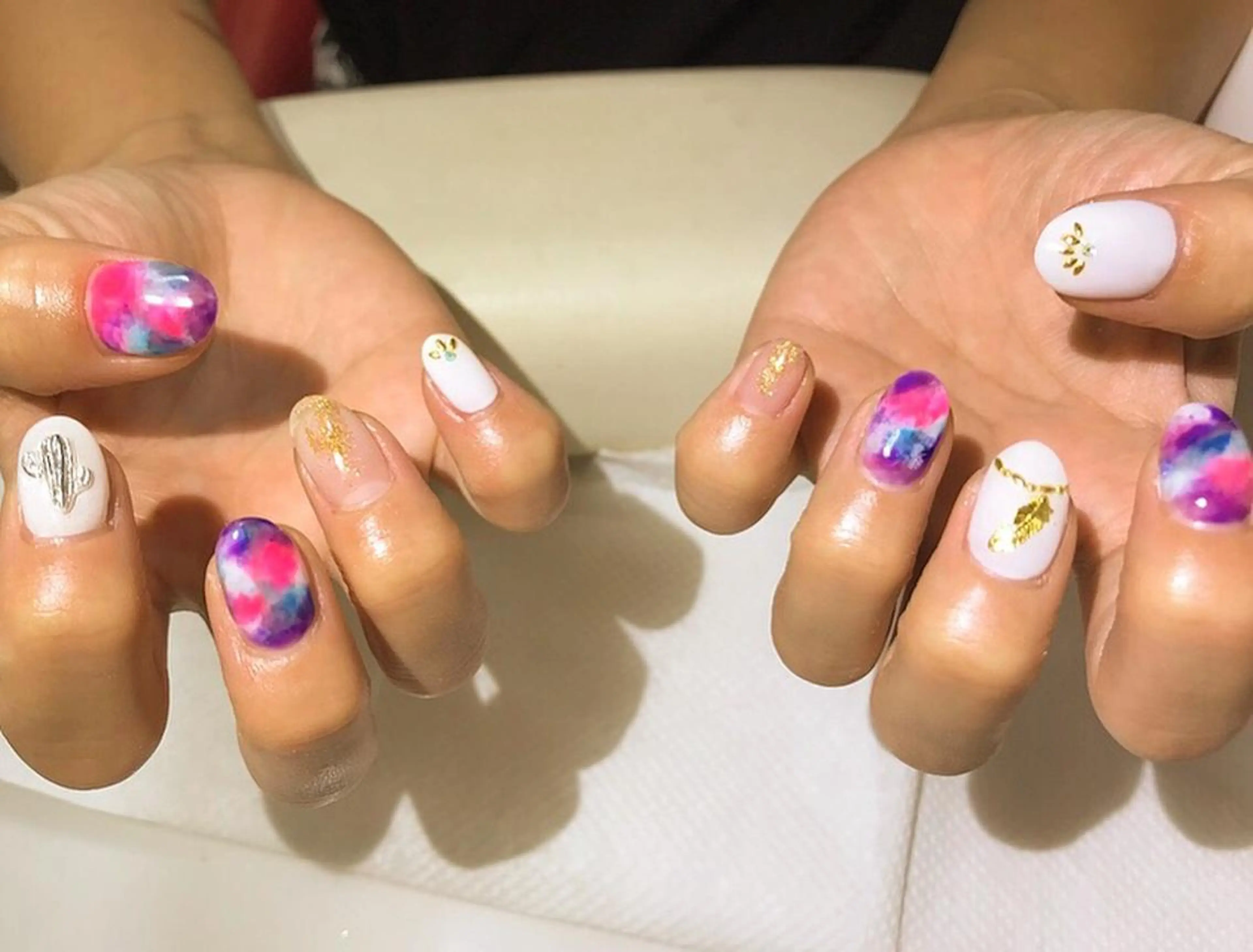 ネイル フットネイル シンプルネイル 春ネイル 夏ネイル ホワイト nail fufla ♡yamane♡のネイルデザイン