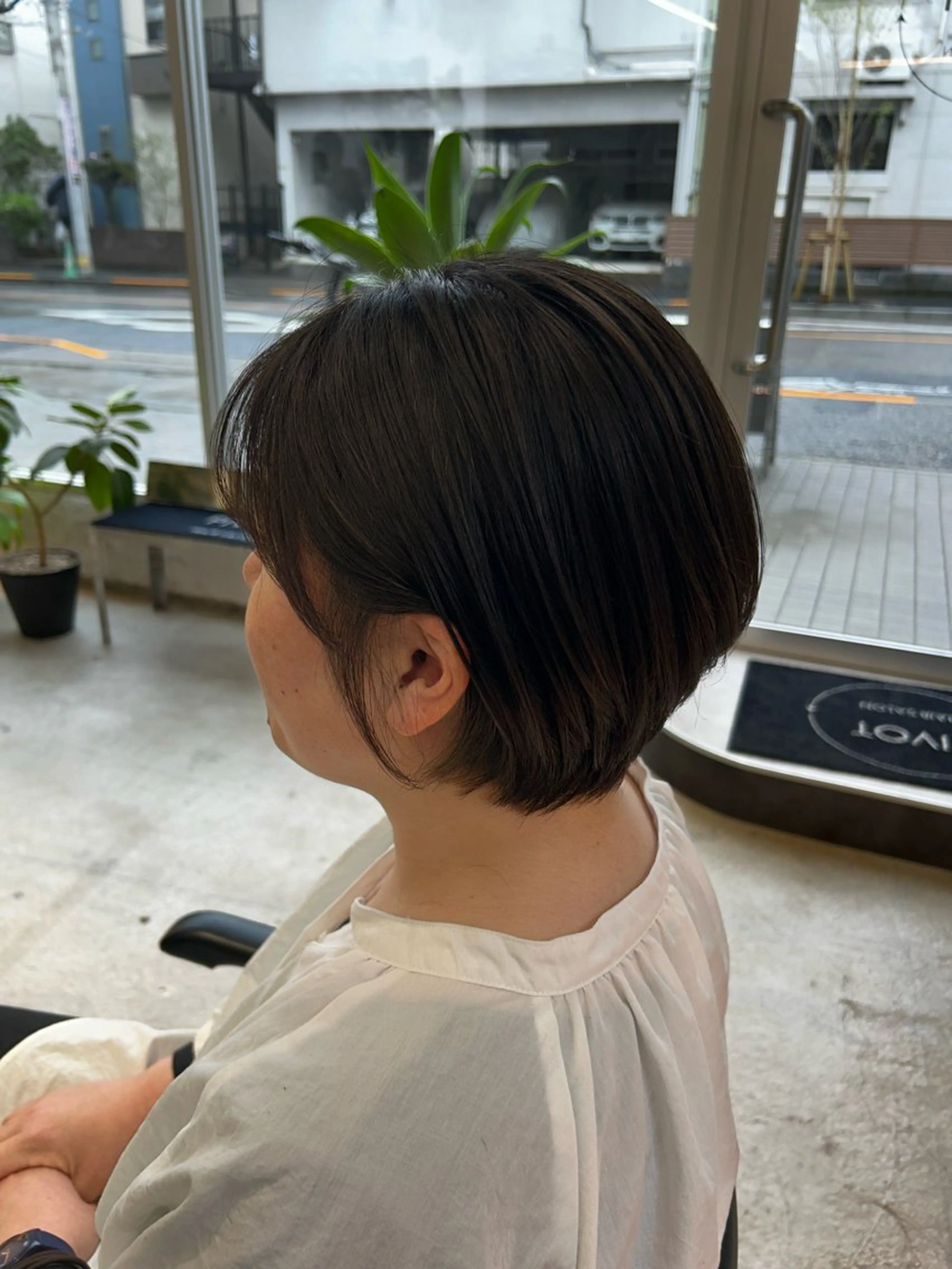 ショート カット ヘアカラー トリートメント なかじま しほののヘアスタイル