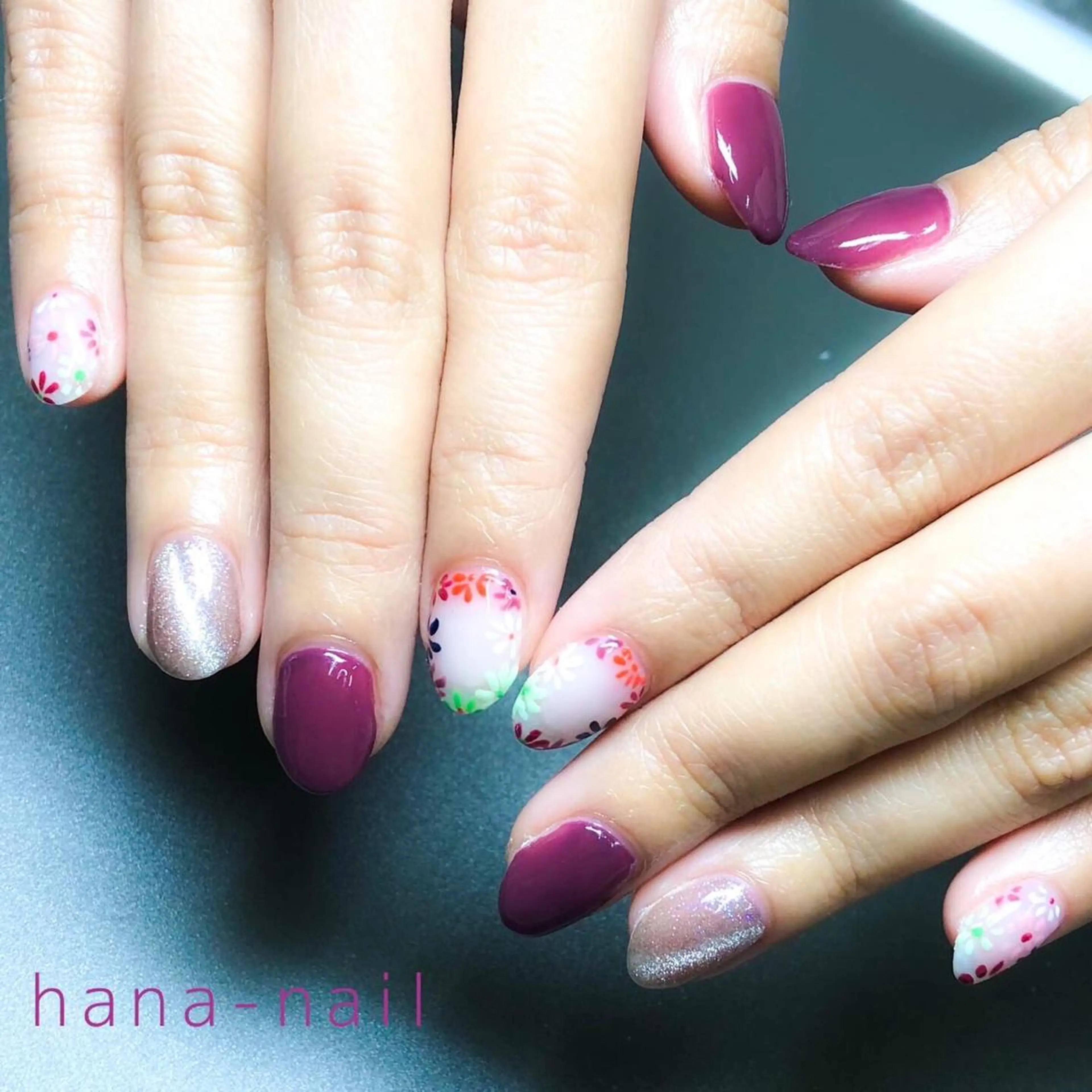 ネイル マグネットネイル Kao hana-nailのネイルデザイン
