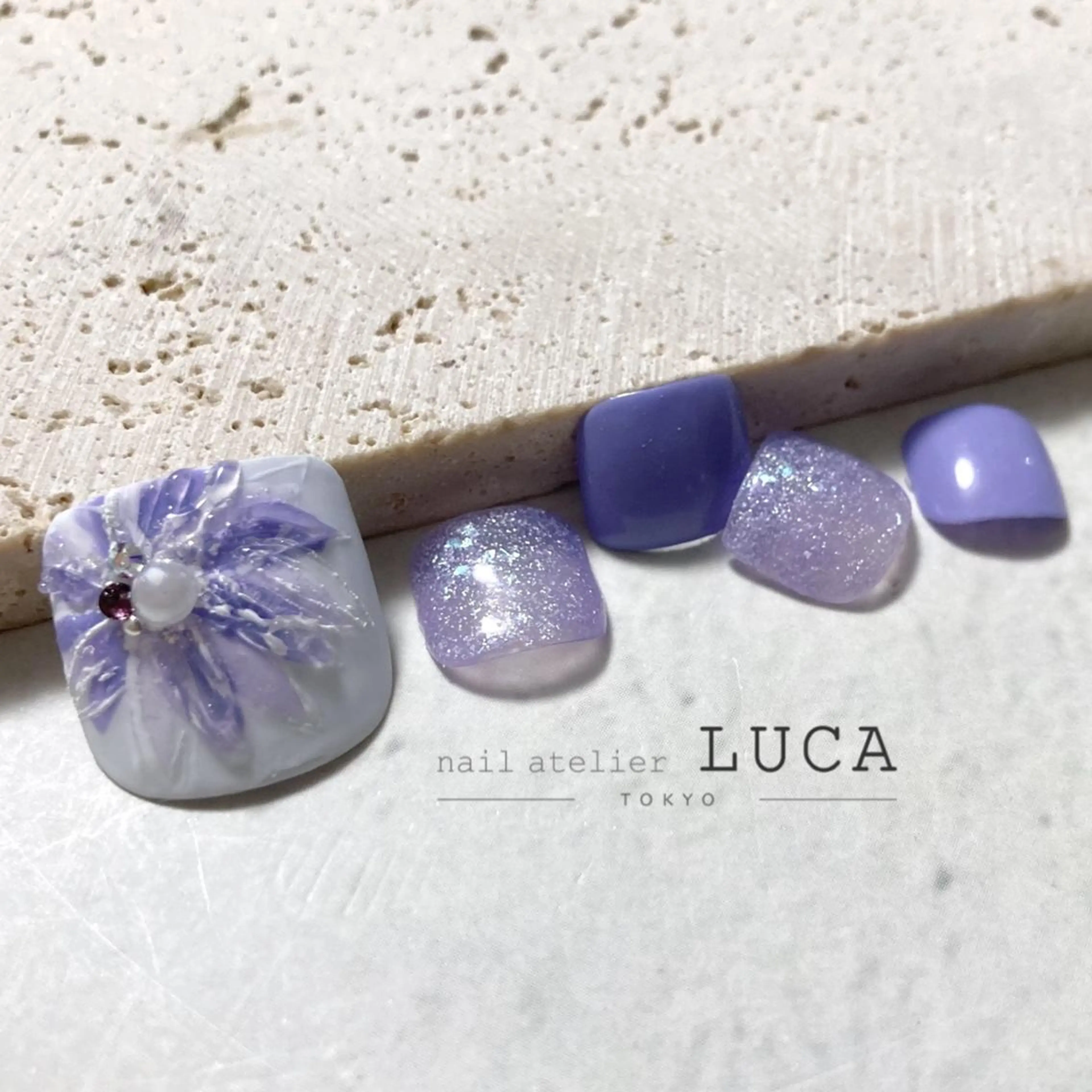 【フット】【オフあり】定額トレンドアートコース(デザイン15種、カラー300色以上)※初回オフ代込みの写真