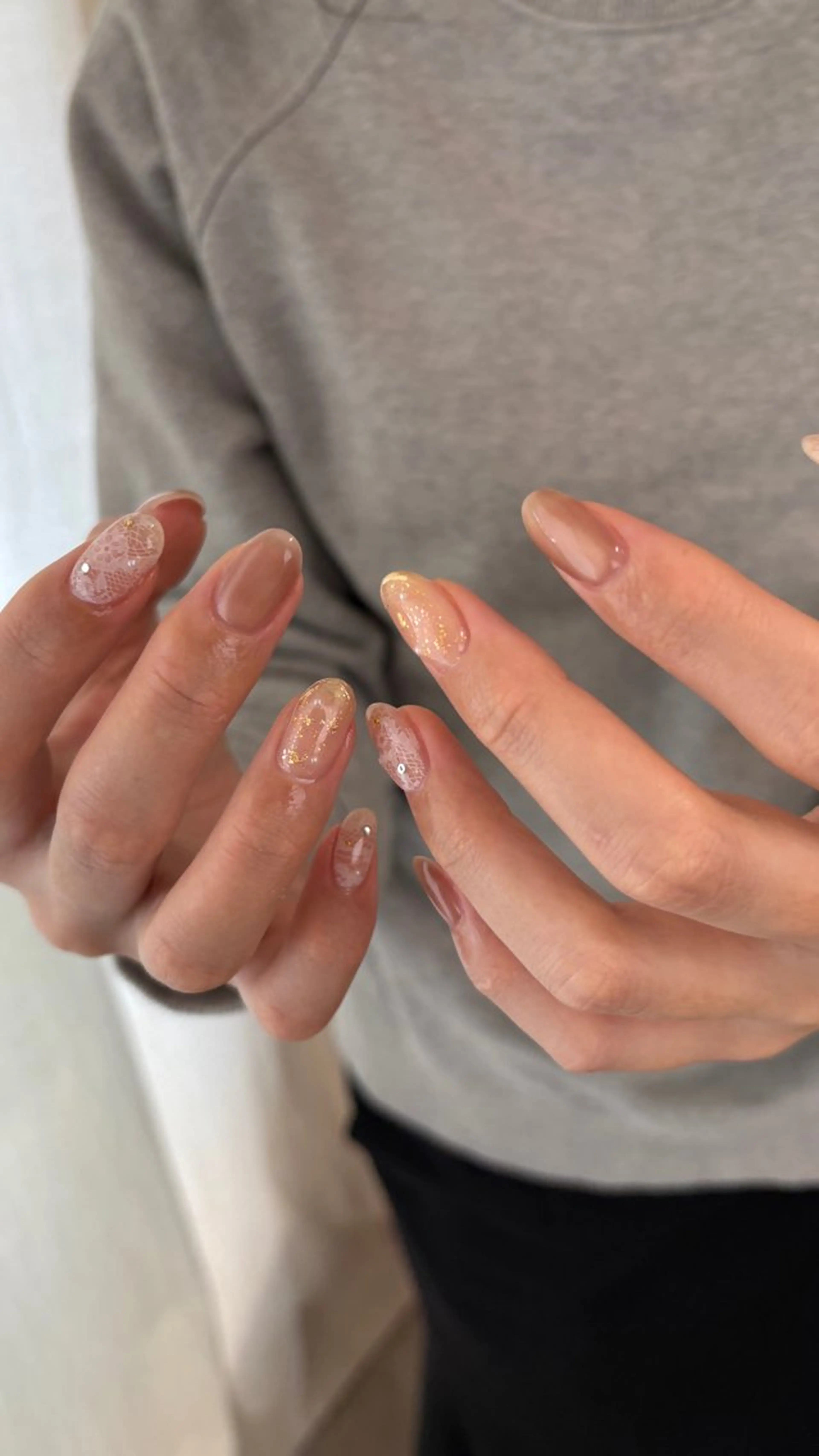 ネイル レース ハンドネイル nail salon Cyaanのネイルデザイン