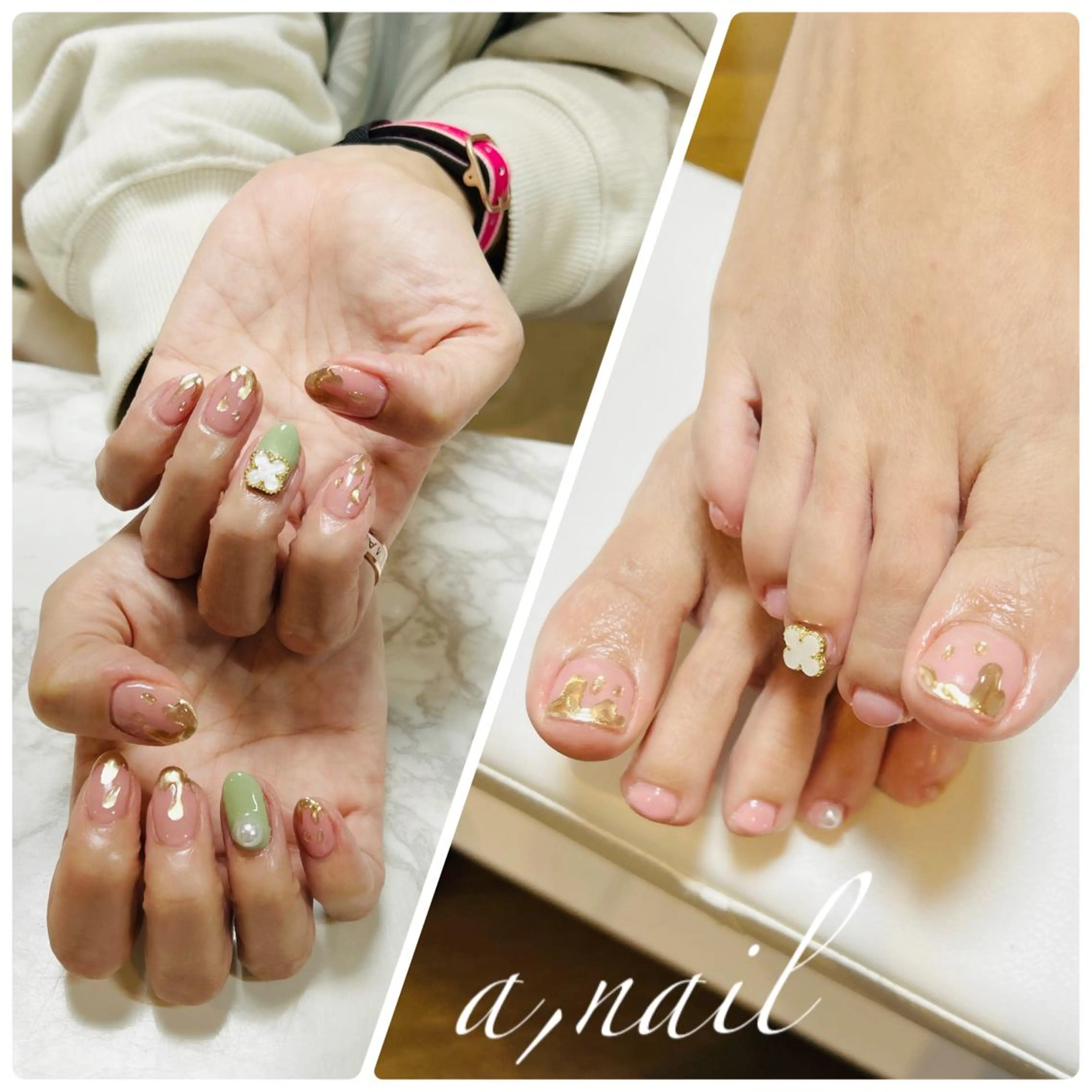 ネイル ジェルネイル グラデーション ミラーネイル 持ち込み ワンカラーネイル ネイルサロン エーネイルのネイルデザイン