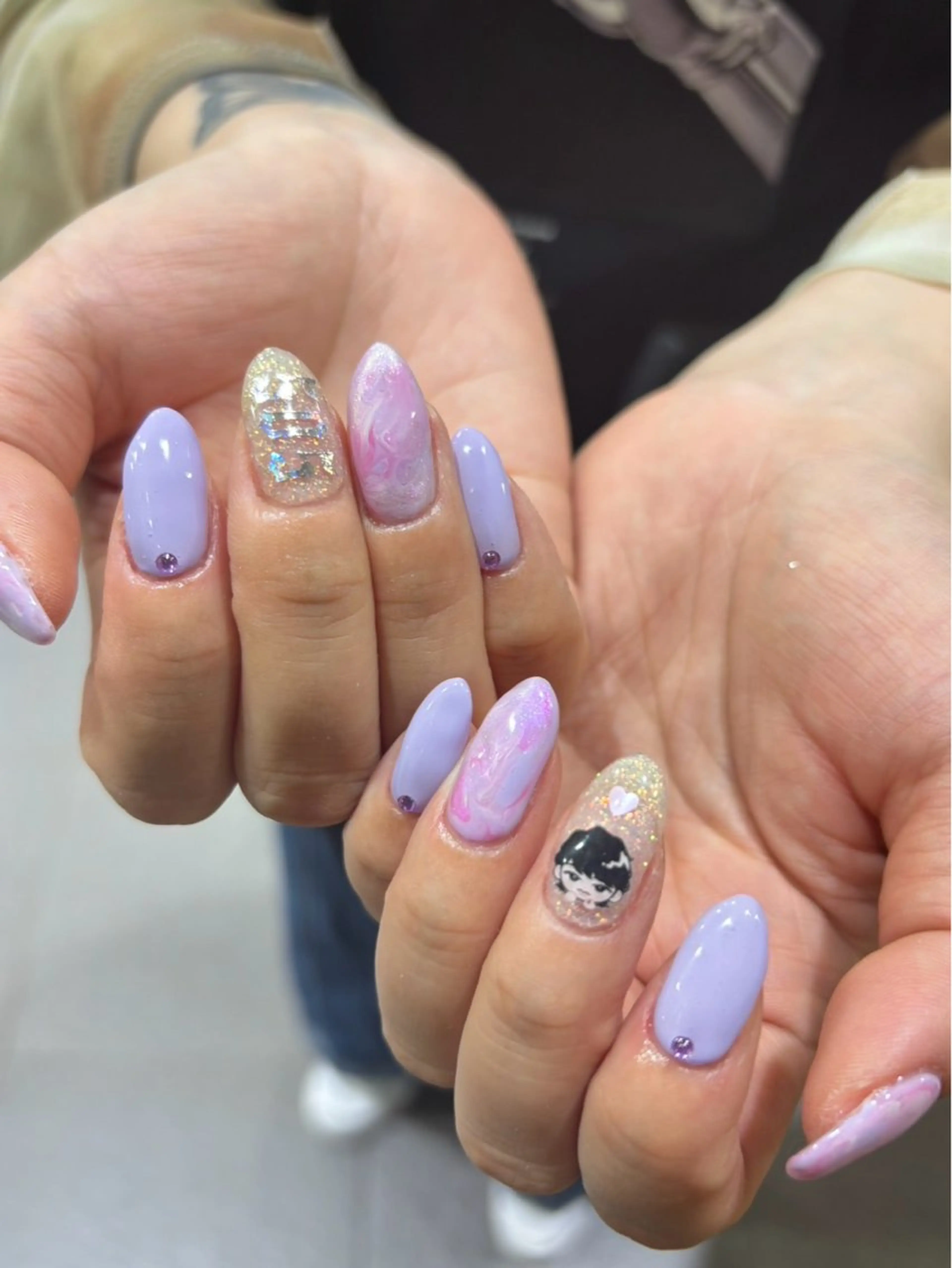 ネイル ハンドネイル waka❤️✨ レイヤーボブ/エクのヘアスタイル