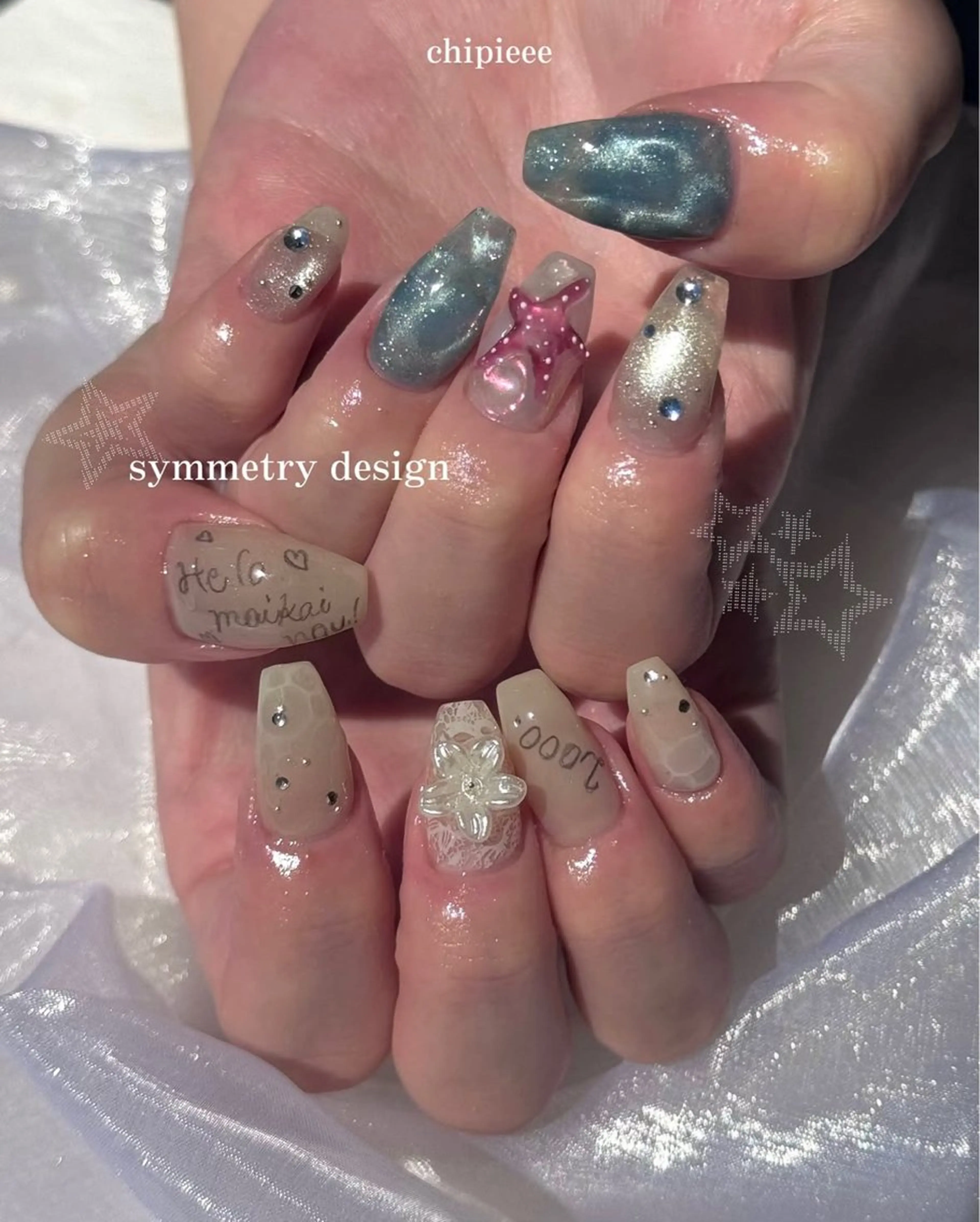 ネイル アートネイル ジェルネイル ハンドネイル chipieee kannaのネイルデザイン