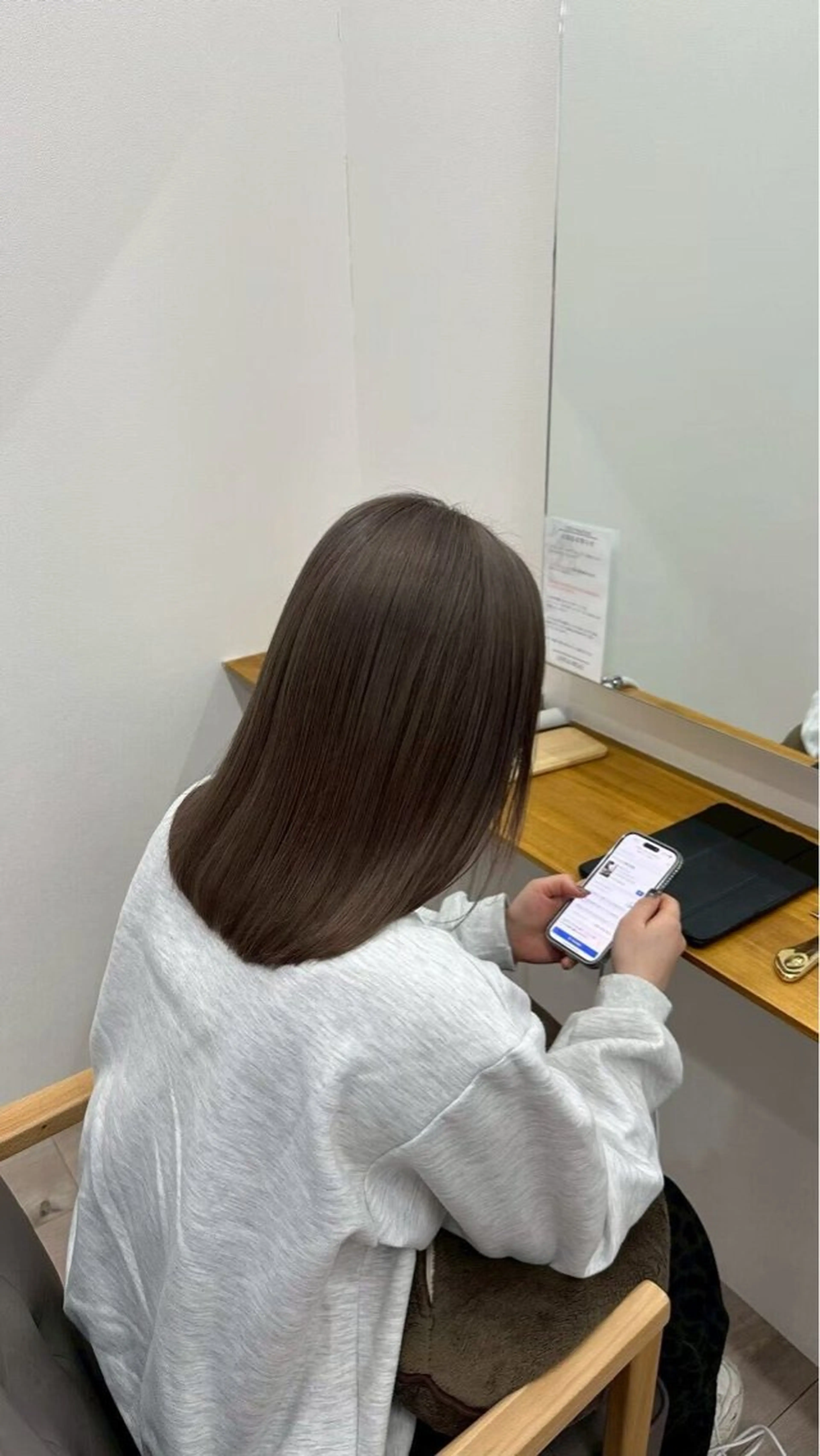 カラー ルプラボウ ふくい きなりのヘアスタイル