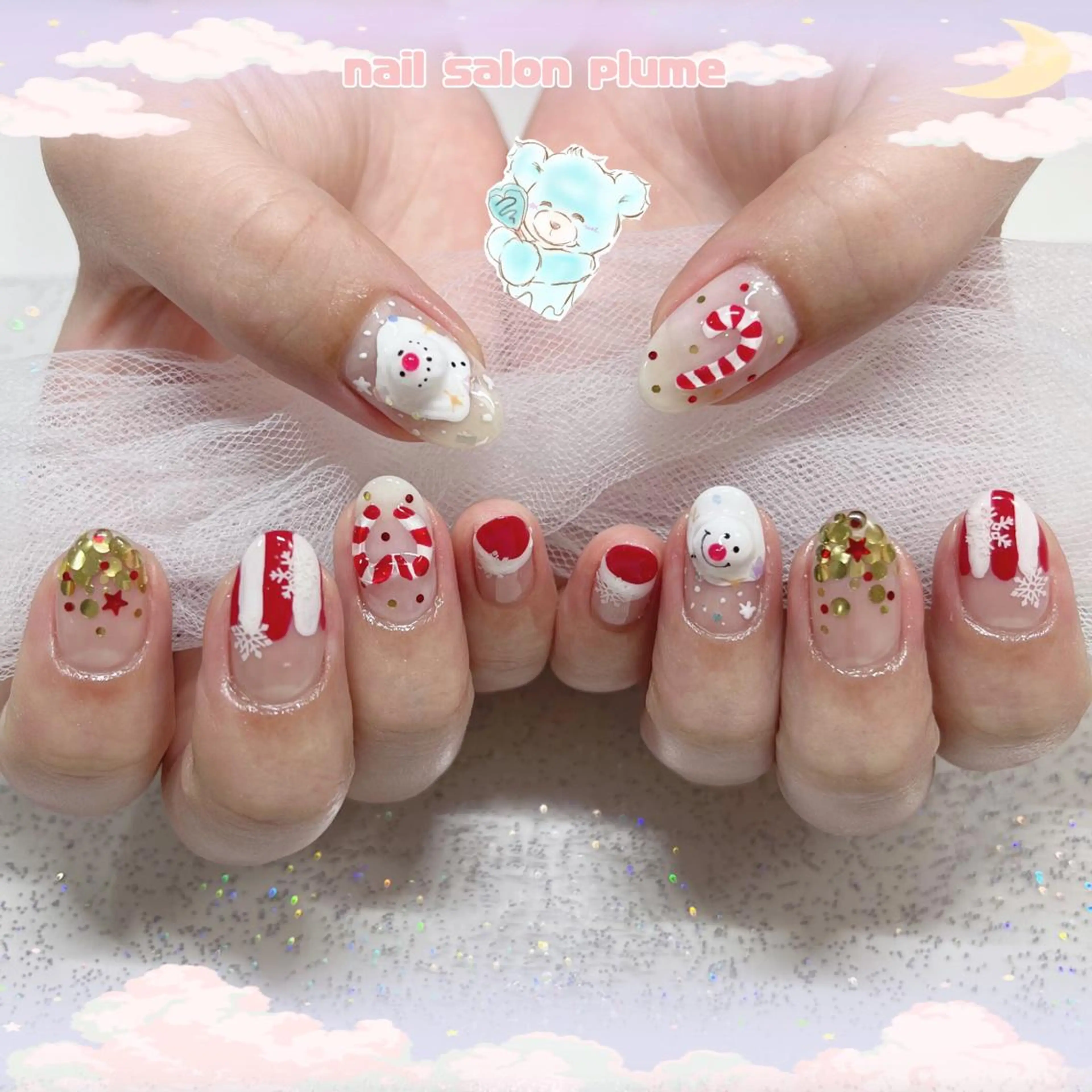 ネイル ハンドネイル plume nail ☆韓国ネイルのネイルデザイン